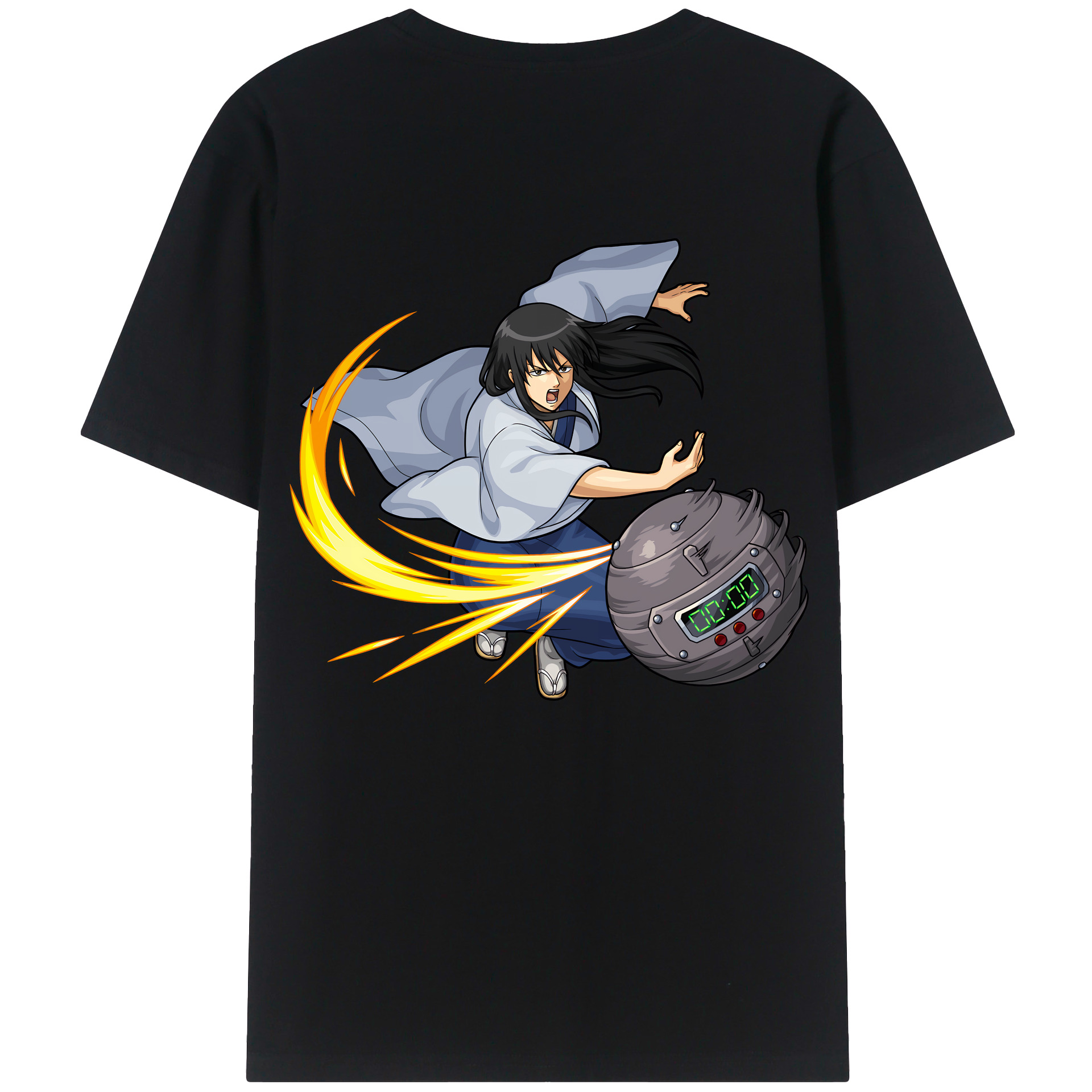 （画像用） ぎんたま 坂田銀時（さかたぎんとき） 神楽 志村新八（しむら しんぱち） GINTAMA Sakata Gintoki Kagura Shimura Shinpachi レディース半袖Tシャツ(バックプリント)
