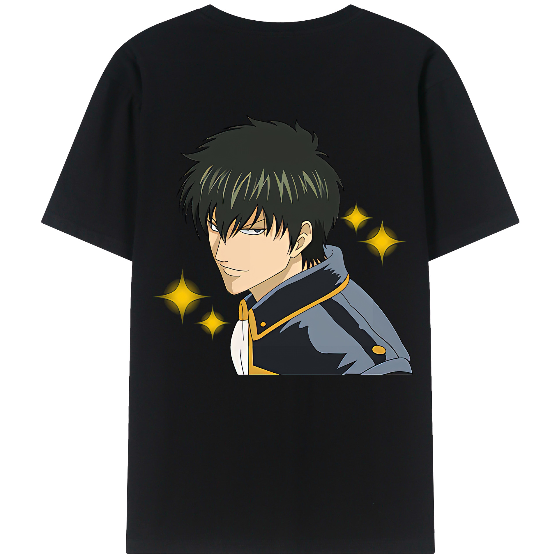 （画像用） ぎんたま 坂田銀時（さかたぎんとき） 神楽 志村新八（しむら しんぱち） GINTAMA Sakata Gintoki Kagura Shimura Shinpachi レディース半袖Tシャツ(バックプリント)