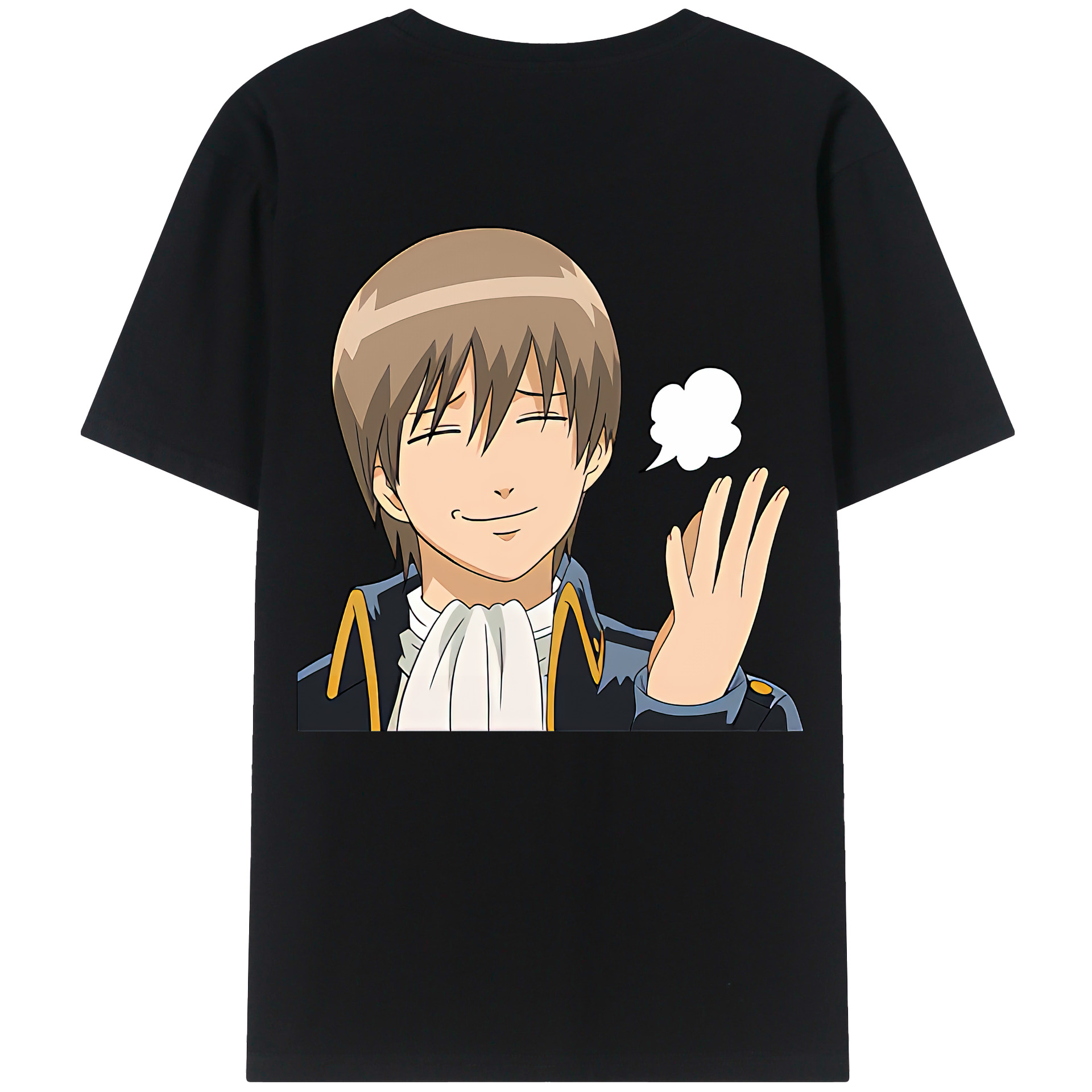 （画像用） ぎんたま 坂田銀時（さかたぎんとき） 神楽 志村新八（しむら しんぱち） GINTAMA Sakata Gintoki Kagura Shimura Shinpachi レディース半袖Tシャツ(バックプリント)