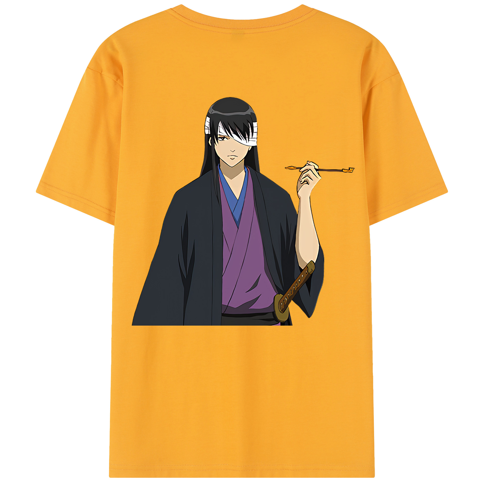 （画像用） ぎんたま 坂田銀時（さかたぎんとき） 神楽 志村新八（しむら しんぱち） GINTAMA Sakata Gintoki Kagura Shimura Shinpachi レディース半袖Tシャツ(バックプリント)