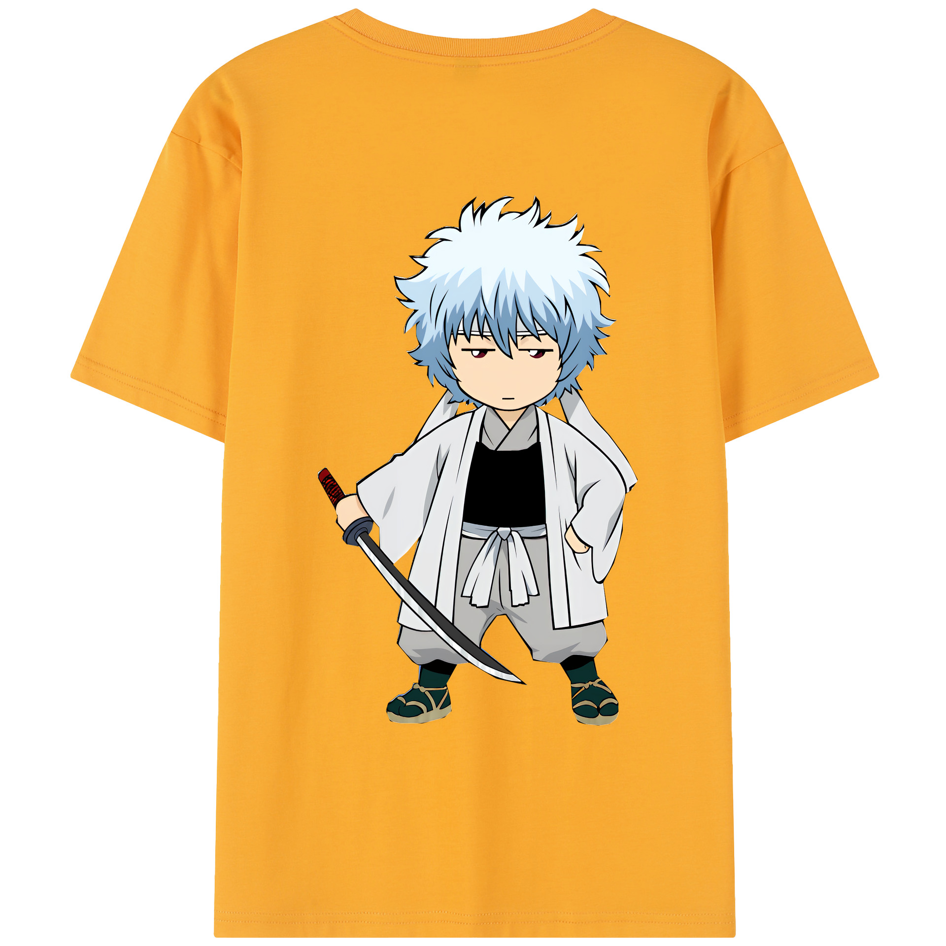 （画像用） ぎんたま 坂田銀時（さかたぎんとき） 神楽 志村新八（しむら しんぱち） GINTAMA Sakata Gintoki Kagura Shimura Shinpachi レディース半袖Tシャツ(バックプリント)