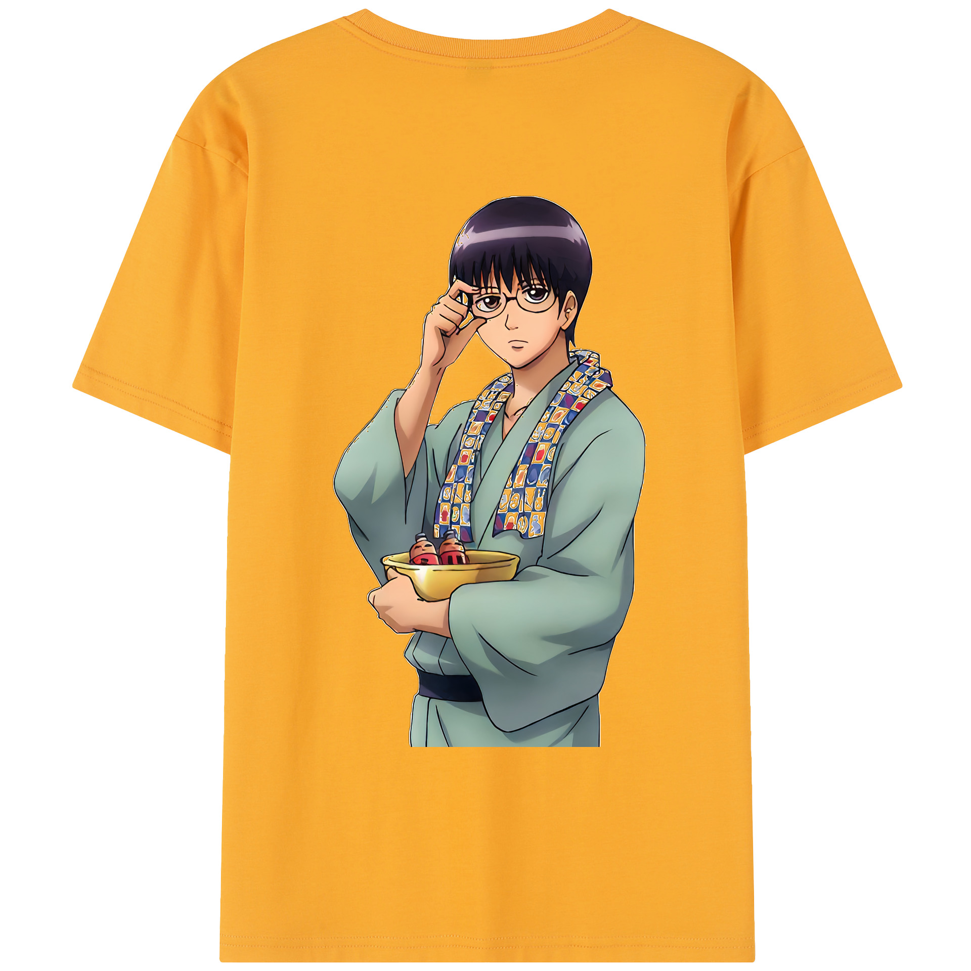 （画像用） ぎんたま 坂田銀時（さかたぎんとき） 神楽 志村新八（しむら しんぱち） GINTAMA Sakata Gintoki Kagura Shimura Shinpachi レディース半袖Tシャツ(バックプリント)