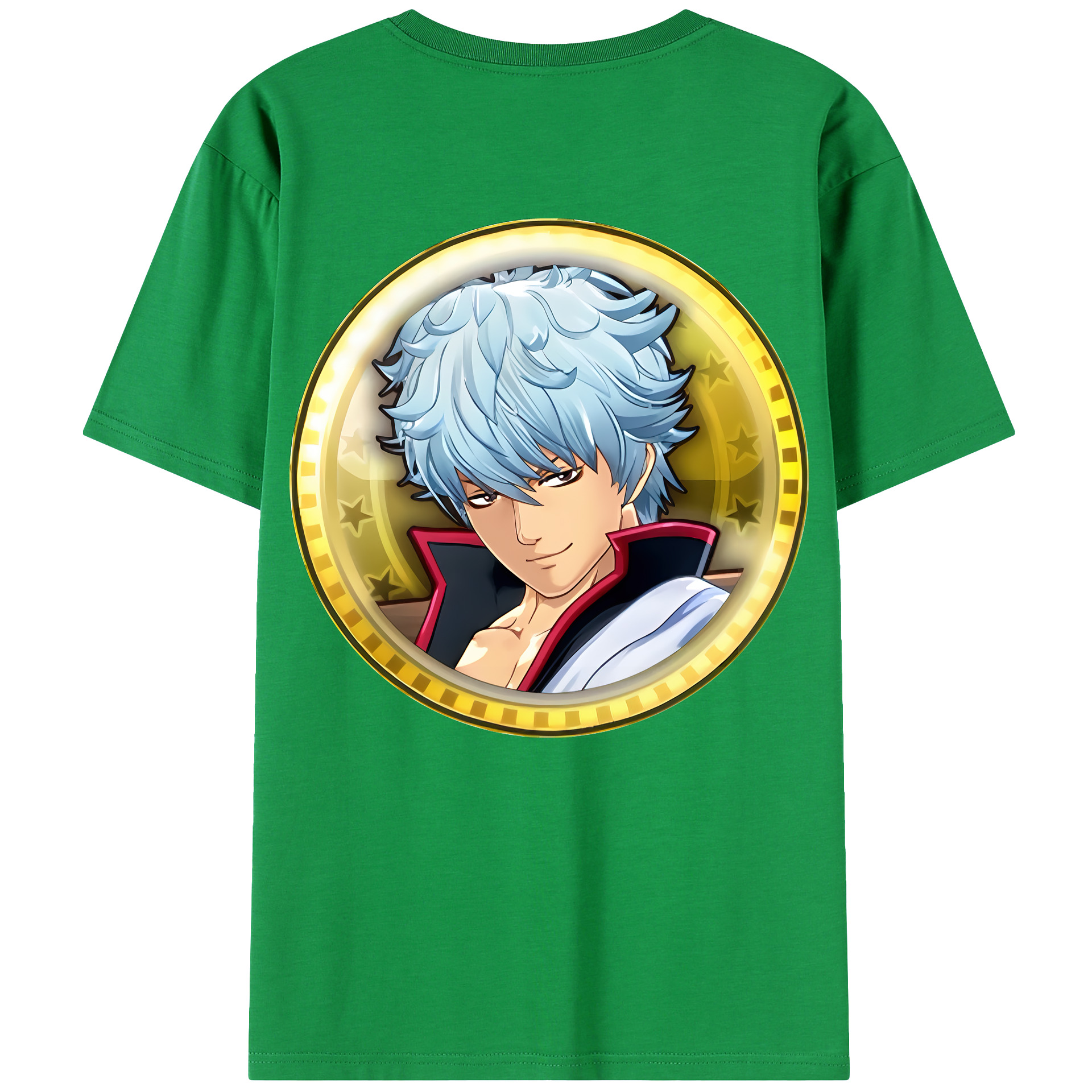 （画像用） ぎんたま 坂田銀時（さかたぎんとき） 神楽 志村新八（しむら しんぱち） GINTAMA Sakata Gintoki Kagura Shimura Shinpachi レディース半袖Tシャツ(バックプリント)