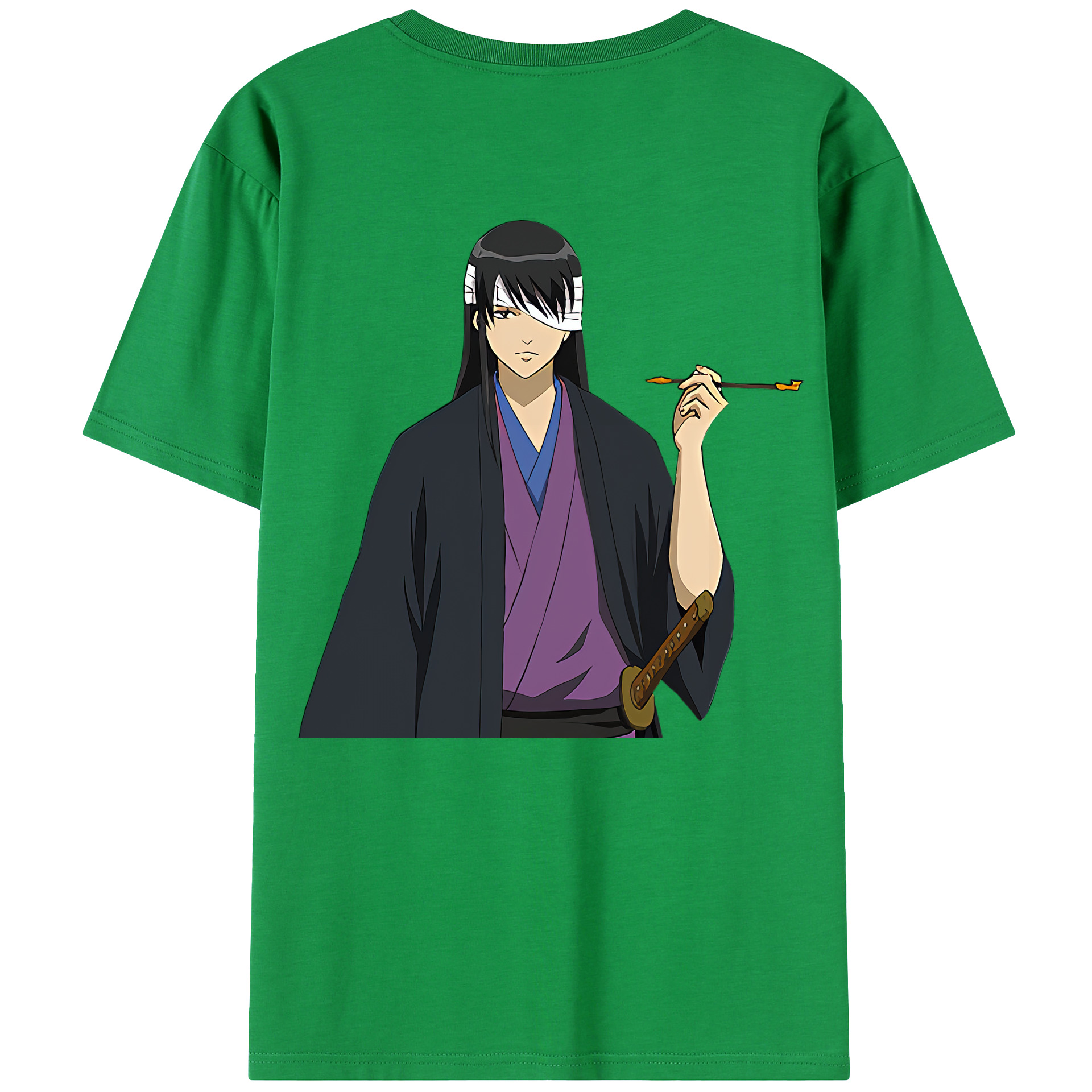 （画像用） ぎんたま 坂田銀時（さかたぎんとき） 神楽 志村新八（しむら しんぱち） GINTAMA Sakata Gintoki Kagura Shimura Shinpachi レディース半袖Tシャツ(バックプリント)