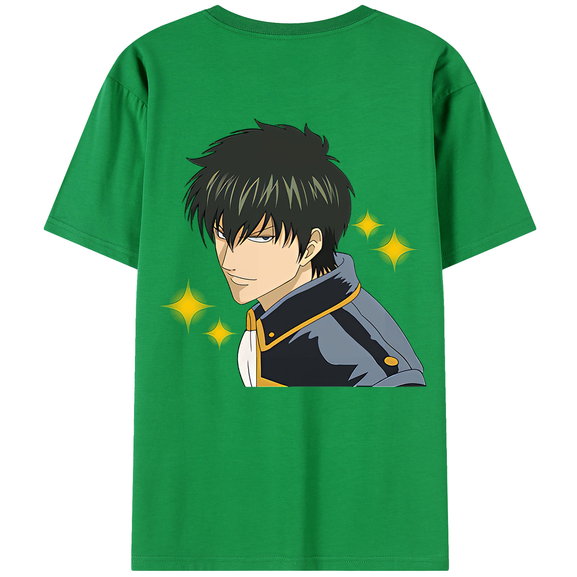 （画像用） ぎんたま 坂田銀時（さかたぎんとき） 神楽 志村新八（しむら しんぱち） GINTAMA Sakata Gintoki Kagura Shimura Shinpachi レディース半袖Tシャツ(バックプリント)