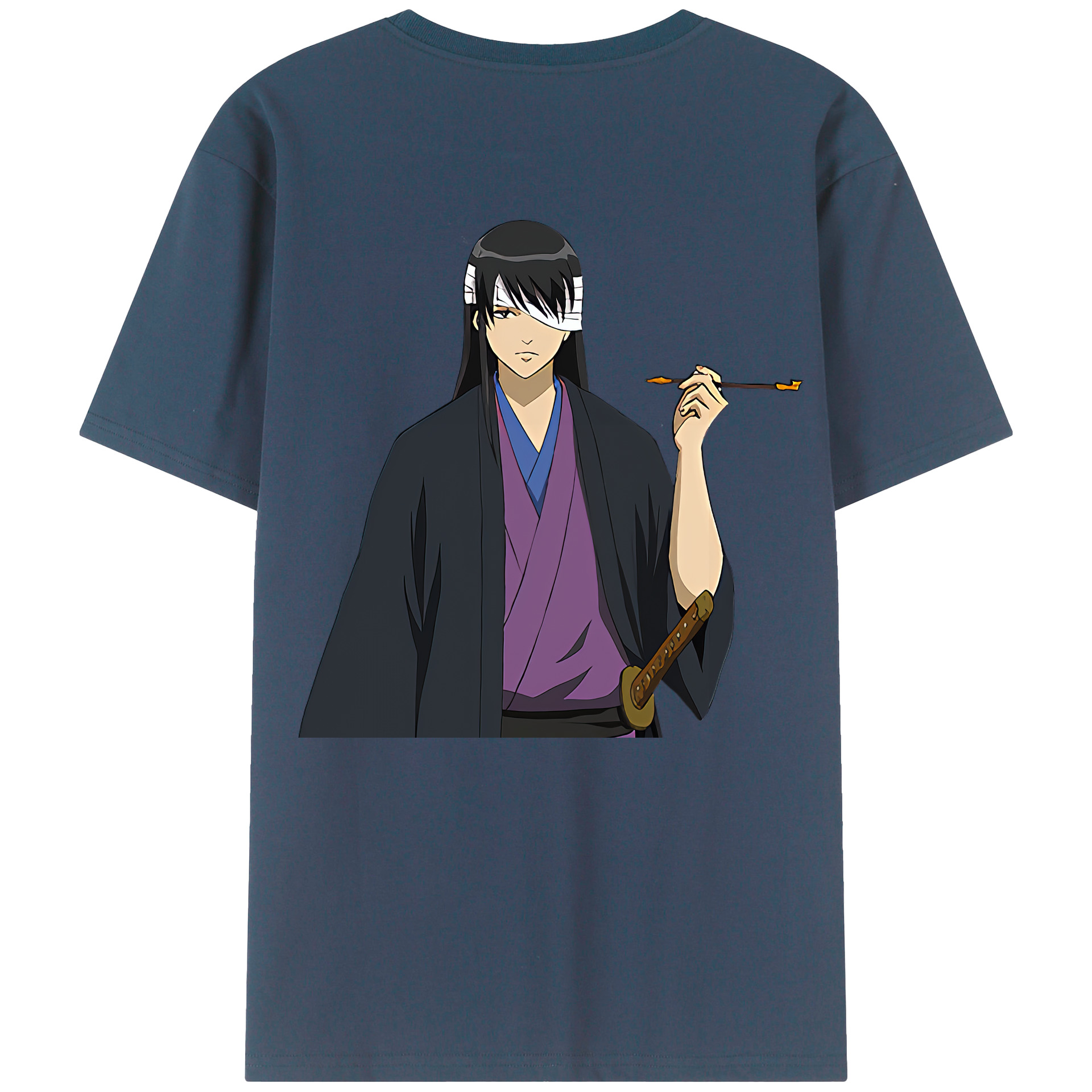 （画像用） ぎんたま 坂田銀時（さかたぎんとき） 神楽 志村新八（しむら しんぱち） GINTAMA Sakata Gintoki Kagura Shimura Shinpachi レディース半袖Tシャツ(バックプリント)