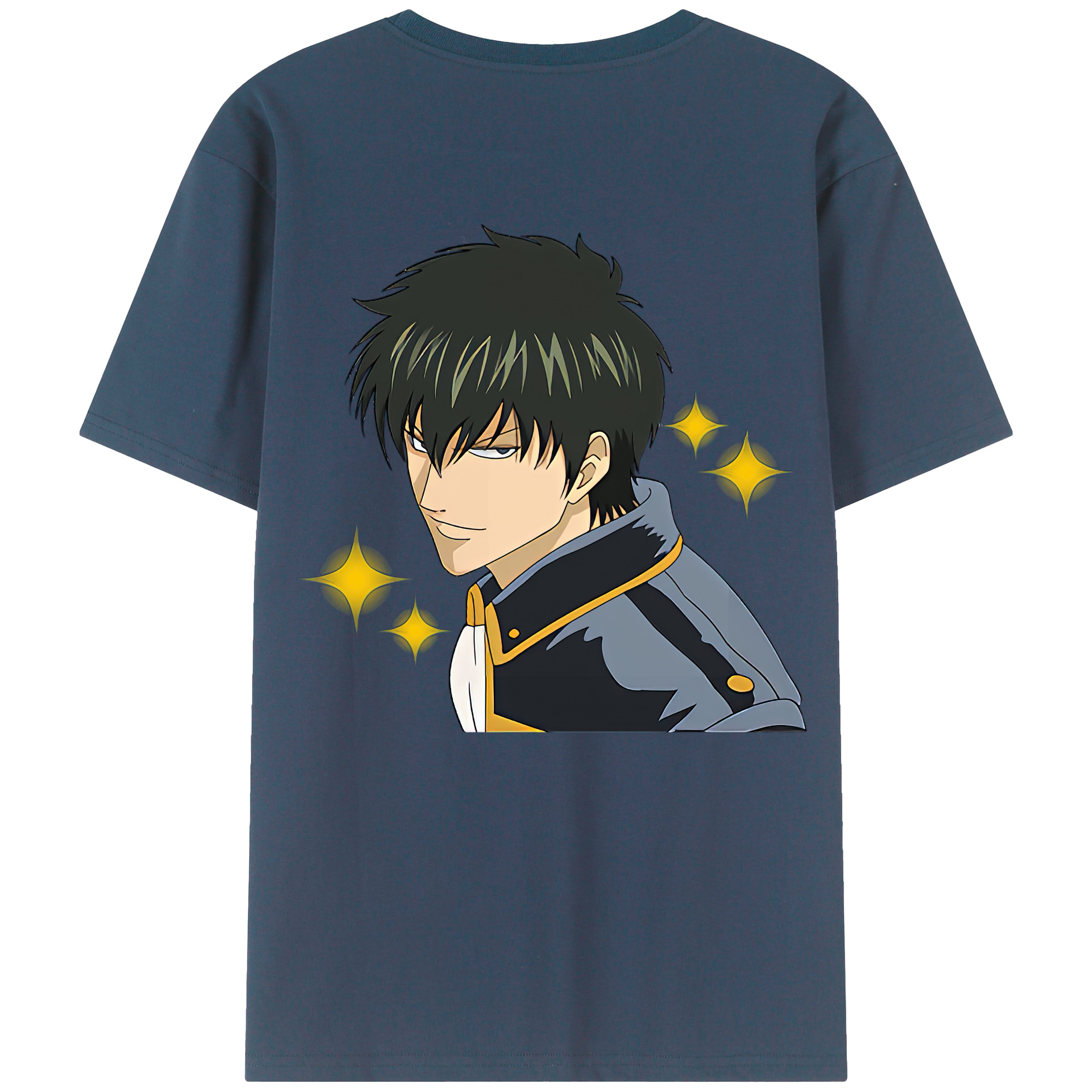 （画像用） ぎんたま 坂田銀時（さかたぎんとき） 神楽 志村新八（しむら しんぱち） GINTAMA Sakata Gintoki Kagura Shimura Shinpachi レディース半袖Tシャツ(バックプリント)