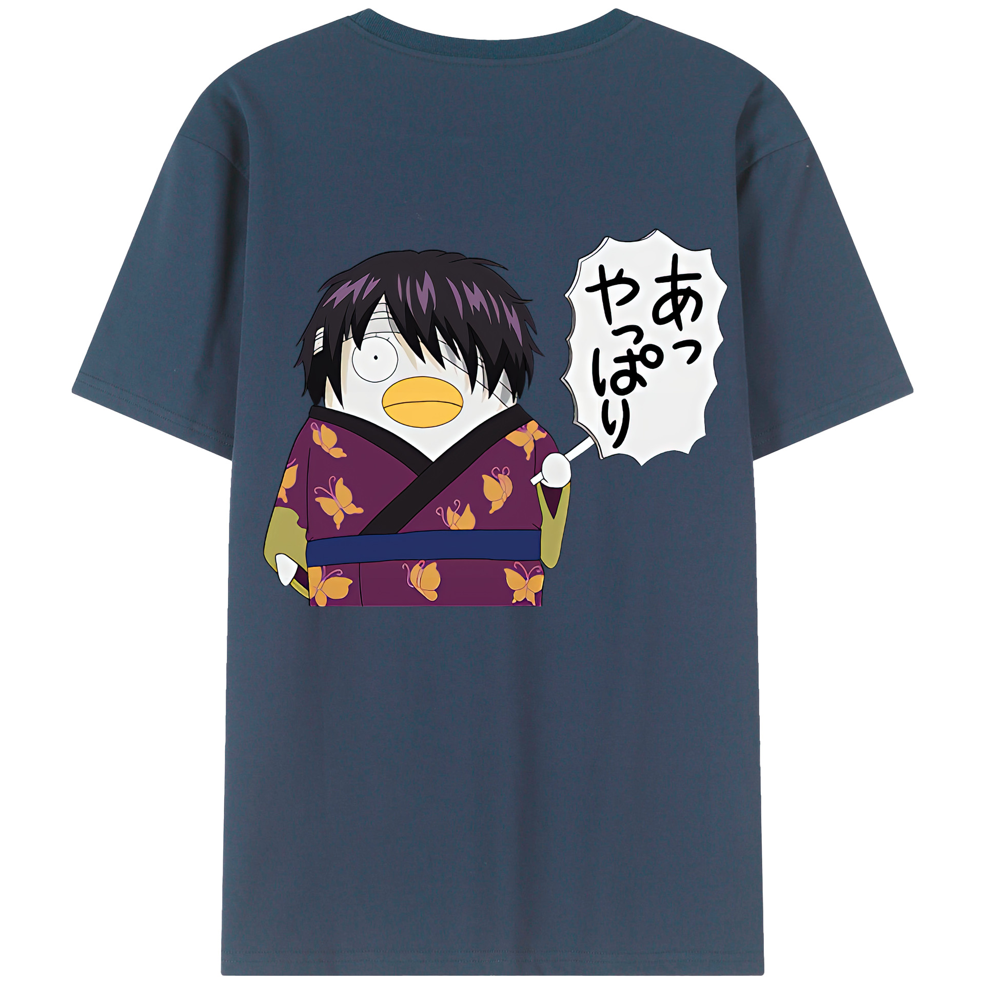 （画像用） ぎんたま 坂田銀時（さかたぎんとき） 神楽 志村新八（しむら しんぱち） GINTAMA Sakata Gintoki Kagura Shimura Shinpachi レディース半袖Tシャツ(バックプリント)