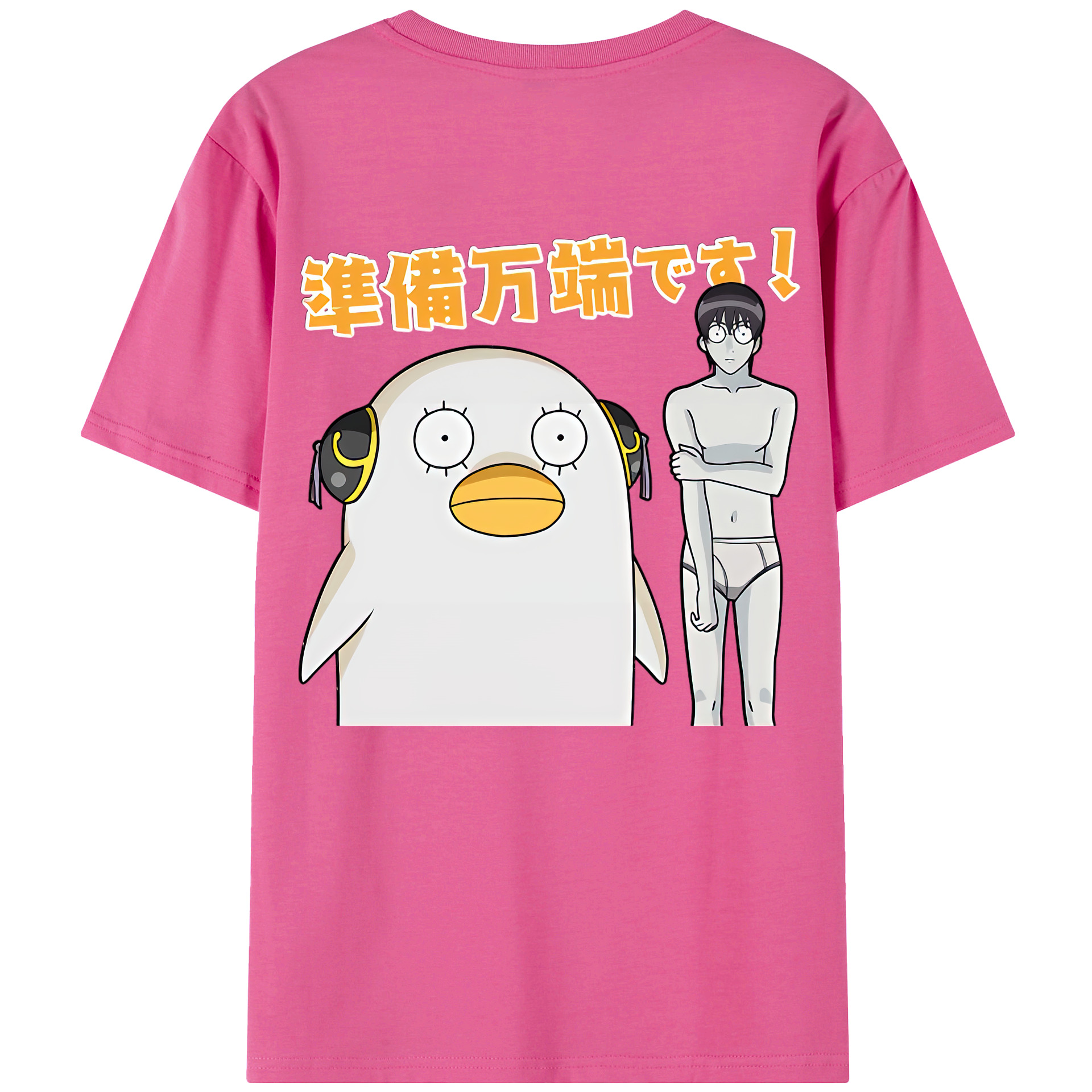 （画像用） ぎんたま 坂田銀時（さかたぎんとき） 神楽 志村新八（しむら しんぱち） GINTAMA Sakata Gintoki Kagura Shimura Shinpachi レディース半袖Tシャツ(バックプリント)