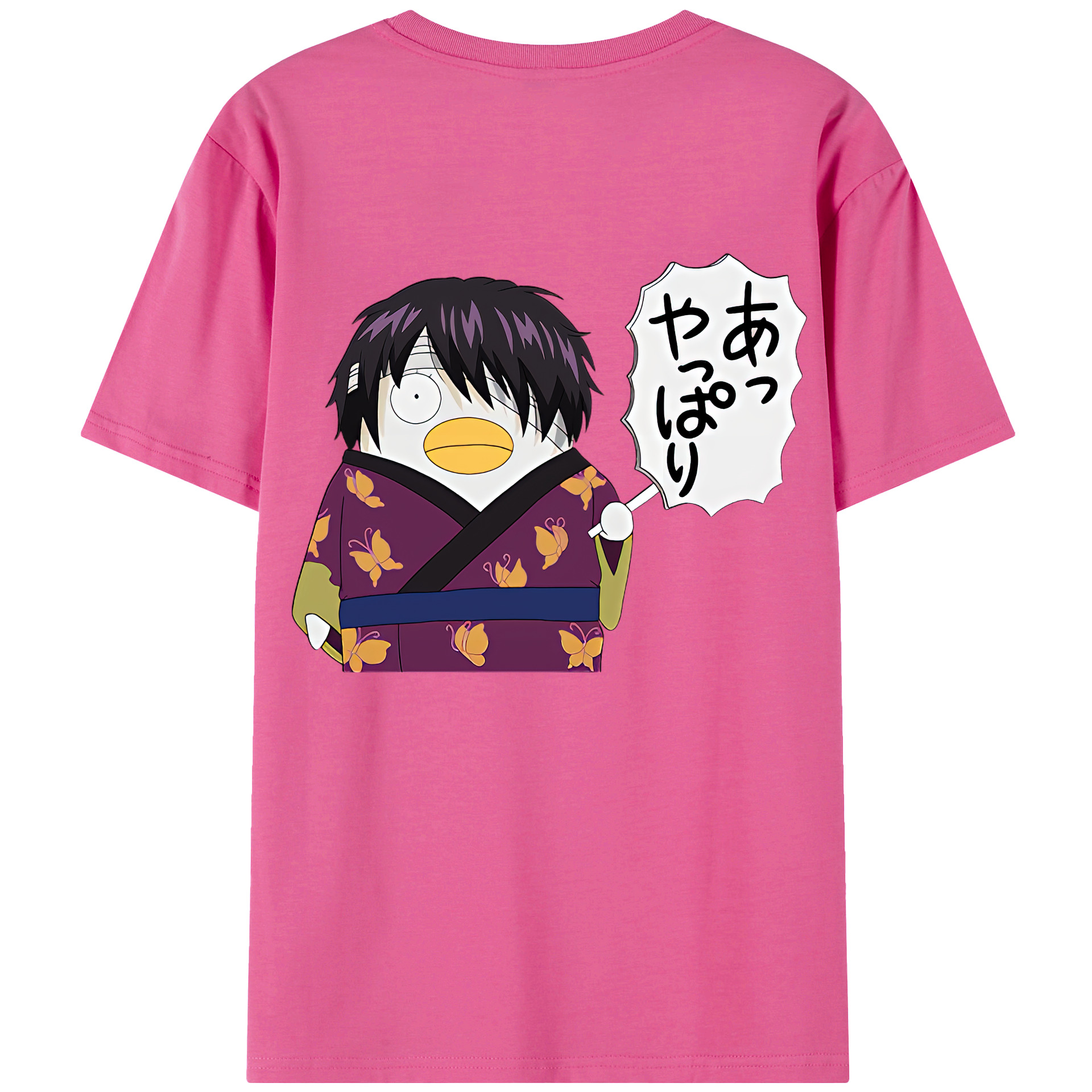 （画像用） ぎんたま 坂田銀時（さかたぎんとき） 神楽 志村新八（しむら しんぱち） GINTAMA Sakata Gintoki Kagura Shimura Shinpachi レディース半袖Tシャツ(バックプリント)