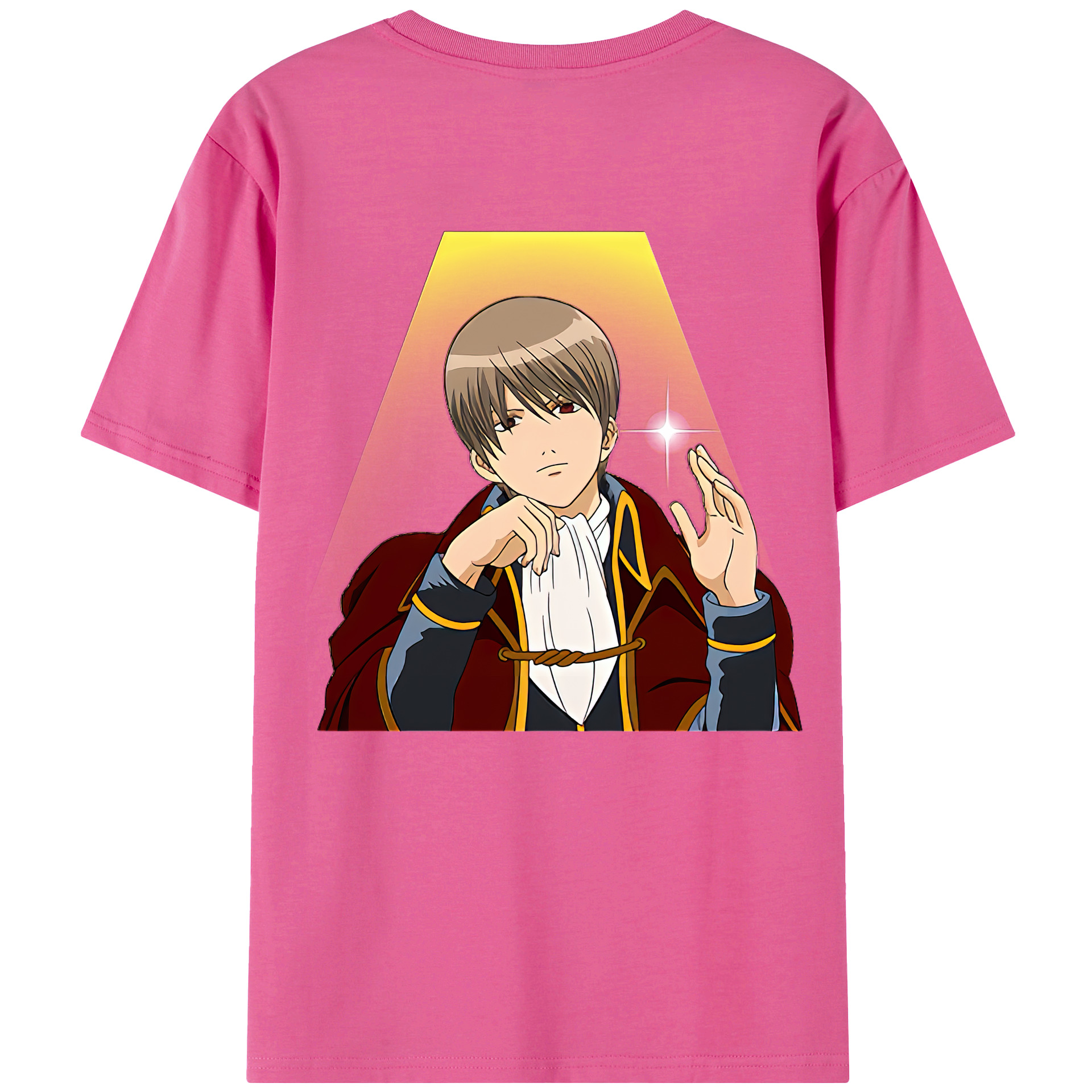 （画像用） ぎんたま 坂田銀時（さかたぎんとき） 神楽 志村新八（しむら しんぱち） GINTAMA Sakata Gintoki Kagura Shimura Shinpachi レディース半袖Tシャツ(バックプリント)
