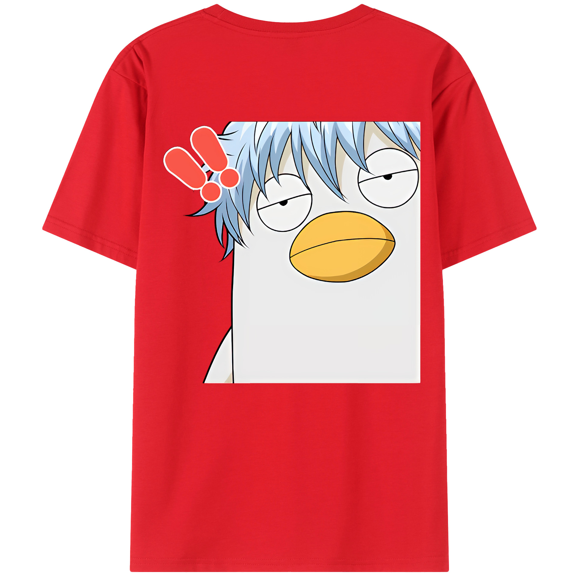 （画像用） ぎんたま 坂田銀時（さかたぎんとき） 神楽 志村新八（しむら しんぱち） GINTAMA Sakata Gintoki Kagura Shimura Shinpachi レディース半袖Tシャツ(バックプリント)