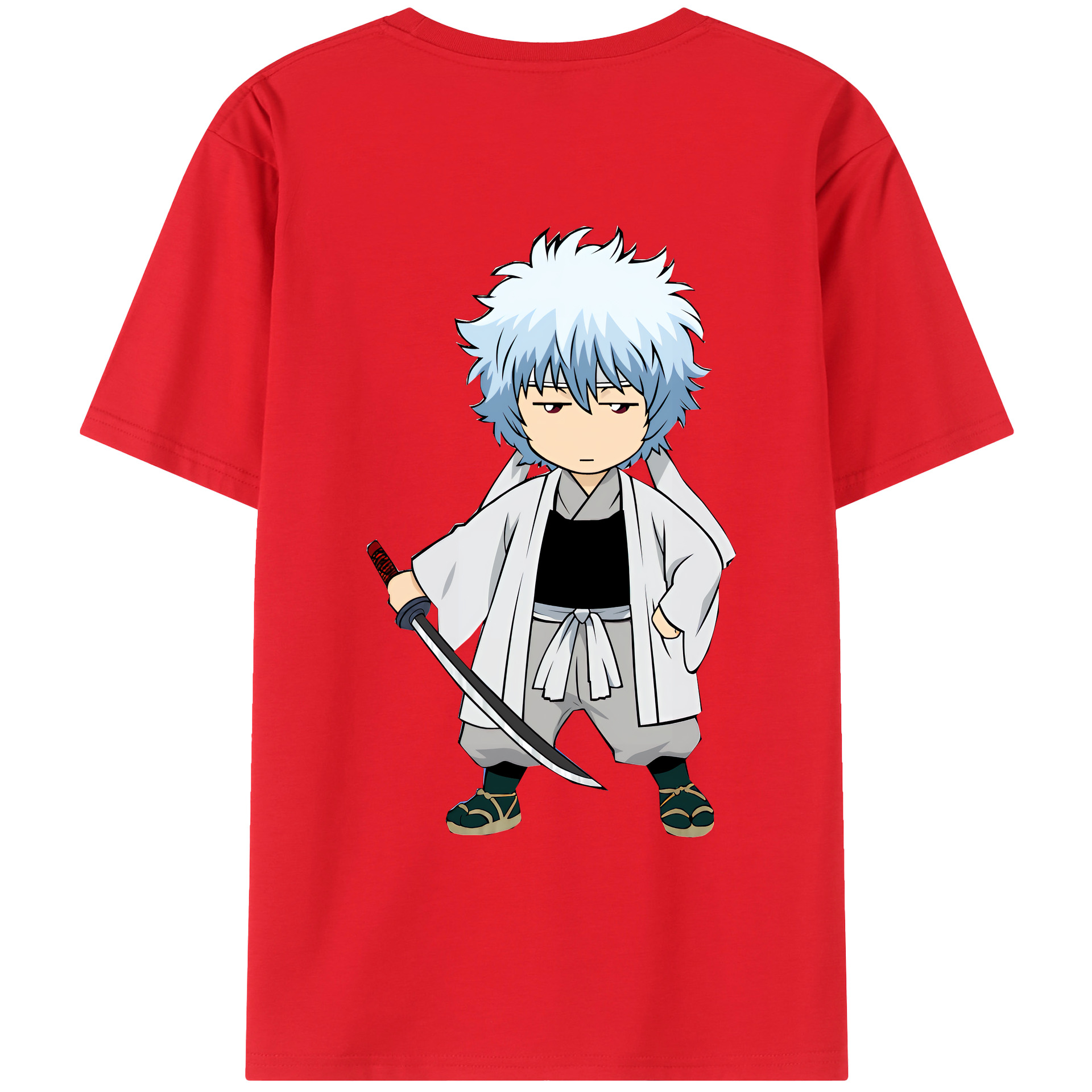 （画像用） ぎんたま 坂田銀時（さかたぎんとき） 神楽 志村新八（しむら しんぱち） GINTAMA Sakata Gintoki Kagura Shimura Shinpachi レディース半袖Tシャツ(バックプリント)