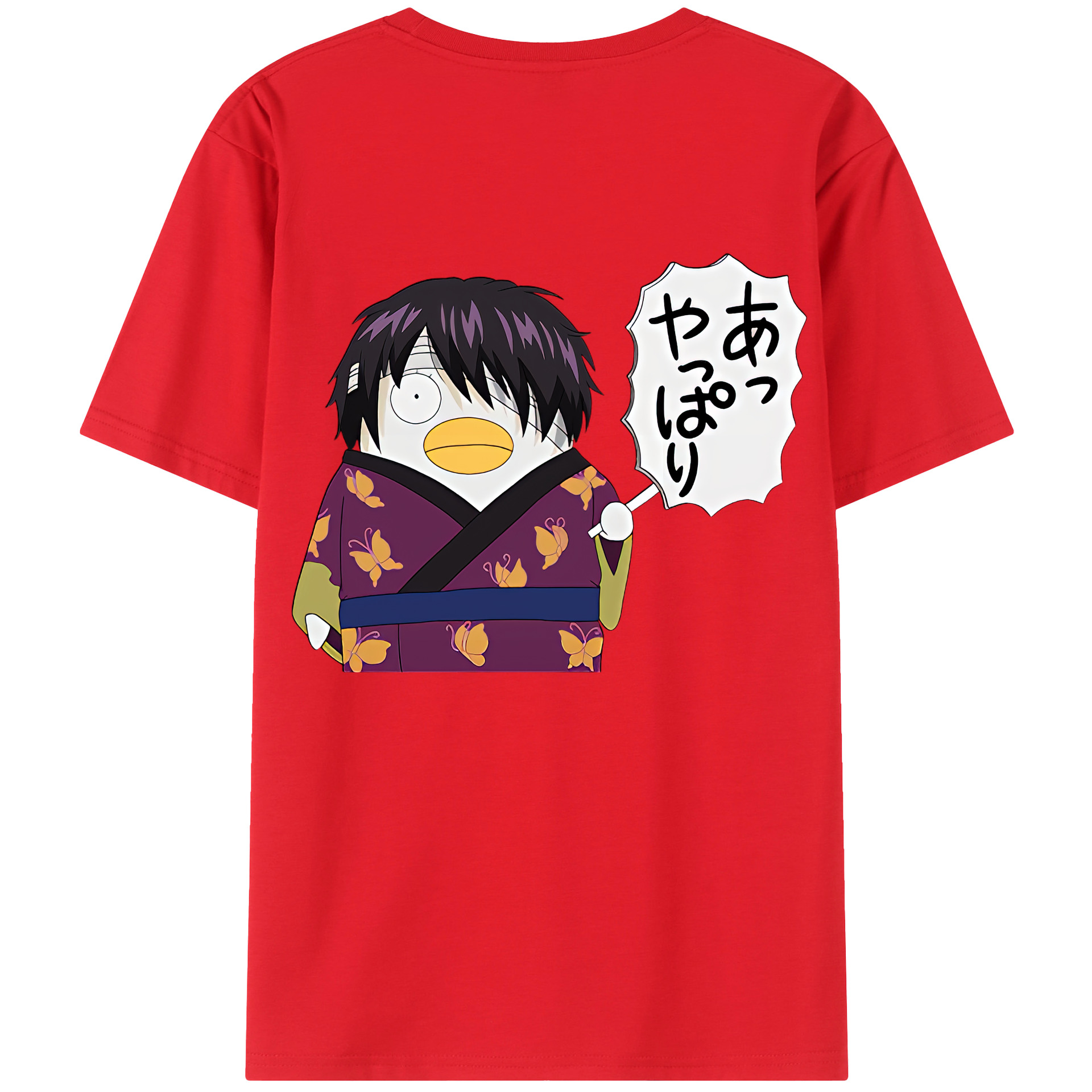 （画像用） ぎんたま 坂田銀時（さかたぎんとき） 神楽 志村新八（しむら しんぱち） GINTAMA Sakata Gintoki Kagura Shimura Shinpachi レディース半袖Tシャツ(バックプリント)