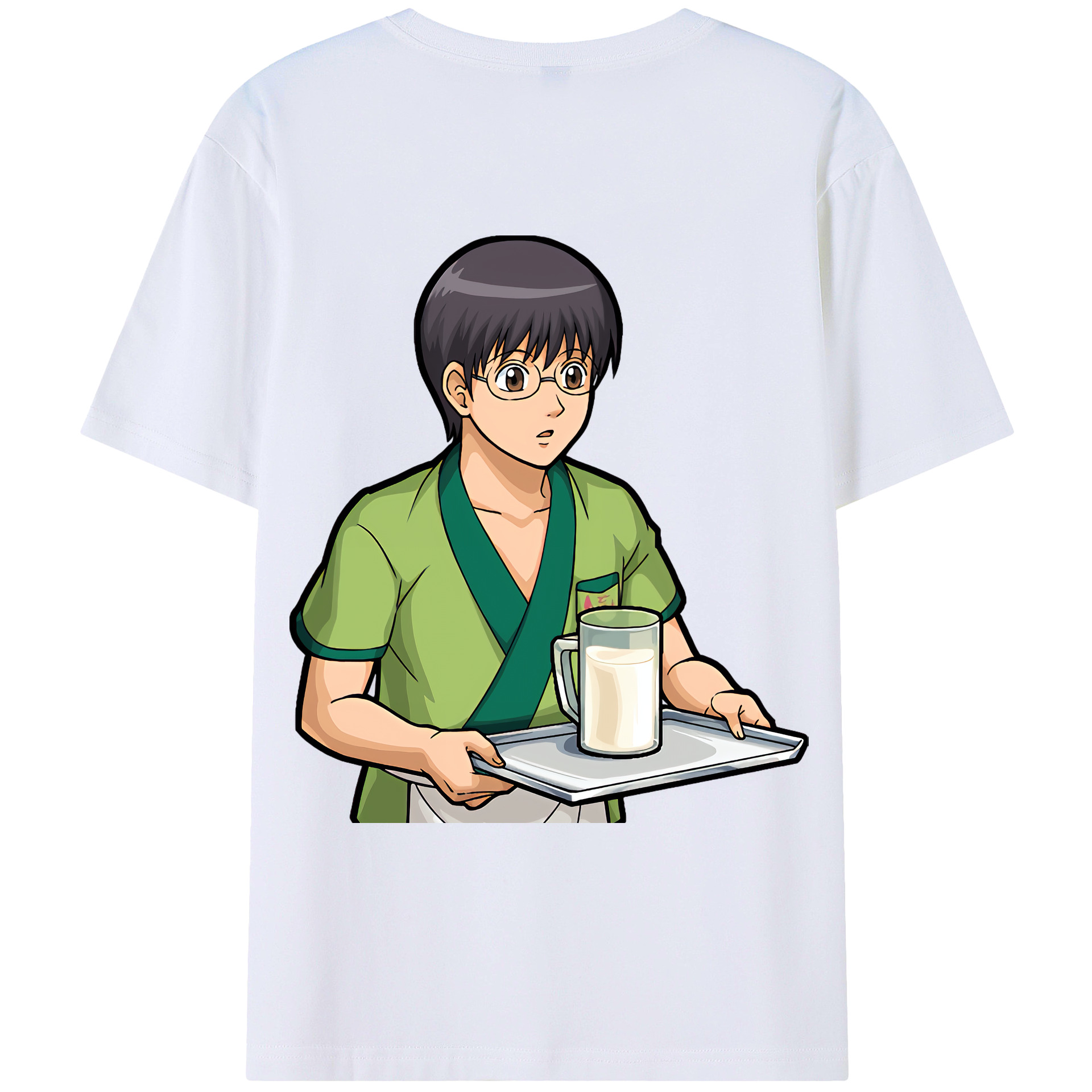 （画像用） ぎんたま 坂田銀時（さかたぎんとき） 神楽 志村新八（しむら しんぱち） GINTAMA Sakata Gintoki Kagura Shimura Shinpachi レディース半袖Tシャツ(バックプリント)