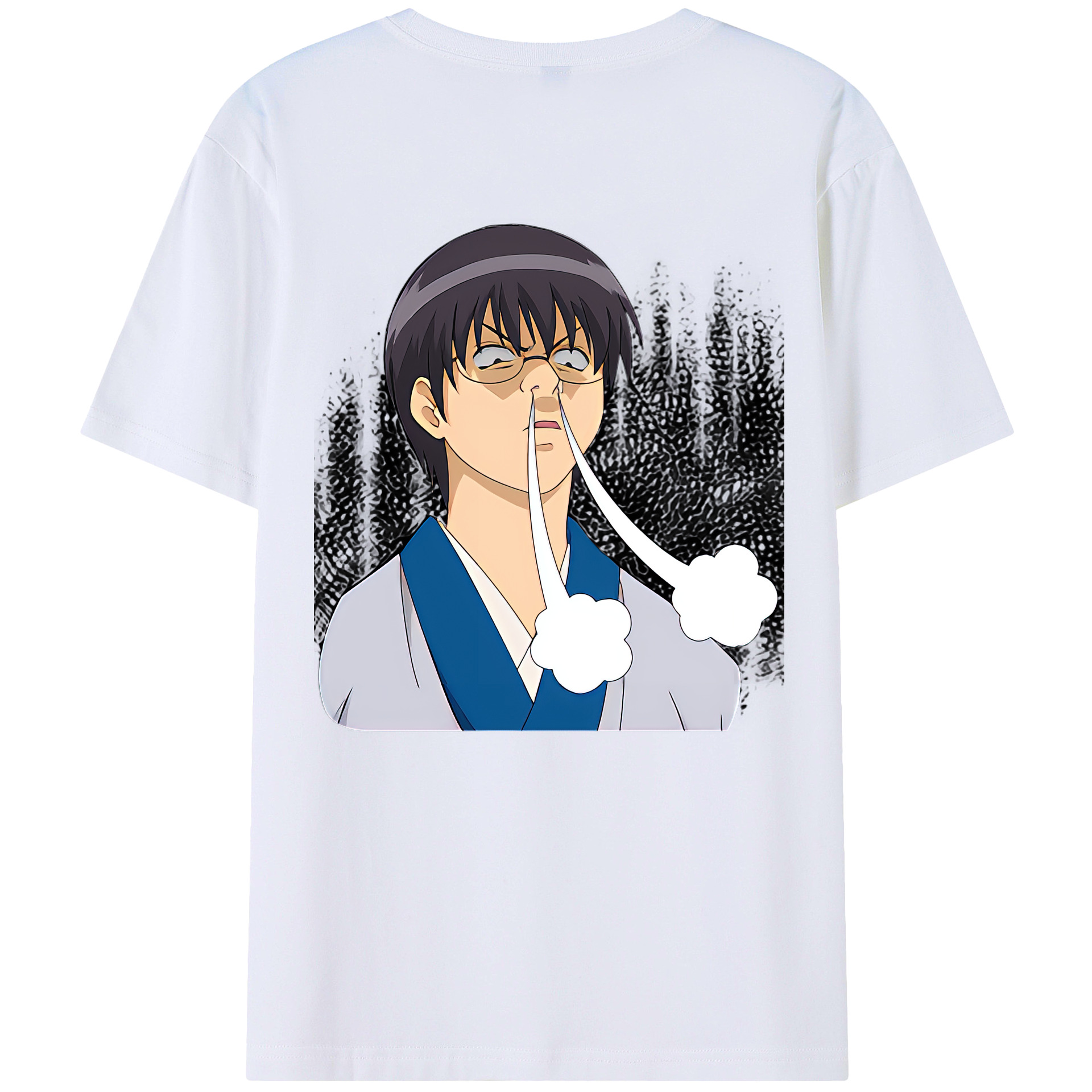 （画像用） ぎんたま 坂田銀時（さかたぎんとき） 神楽 志村新八（しむら しんぱち） GINTAMA Sakata Gintoki Kagura Shimura Shinpachi レディース半袖Tシャツ(バックプリント)