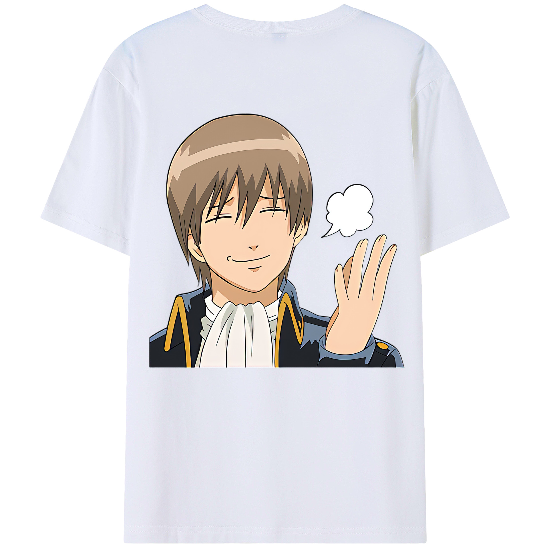 （画像用） ぎんたま 坂田銀時（さかたぎんとき） 神楽 志村新八（しむら しんぱち） GINTAMA Sakata Gintoki Kagura Shimura Shinpachi レディース半袖Tシャツ(バックプリント)