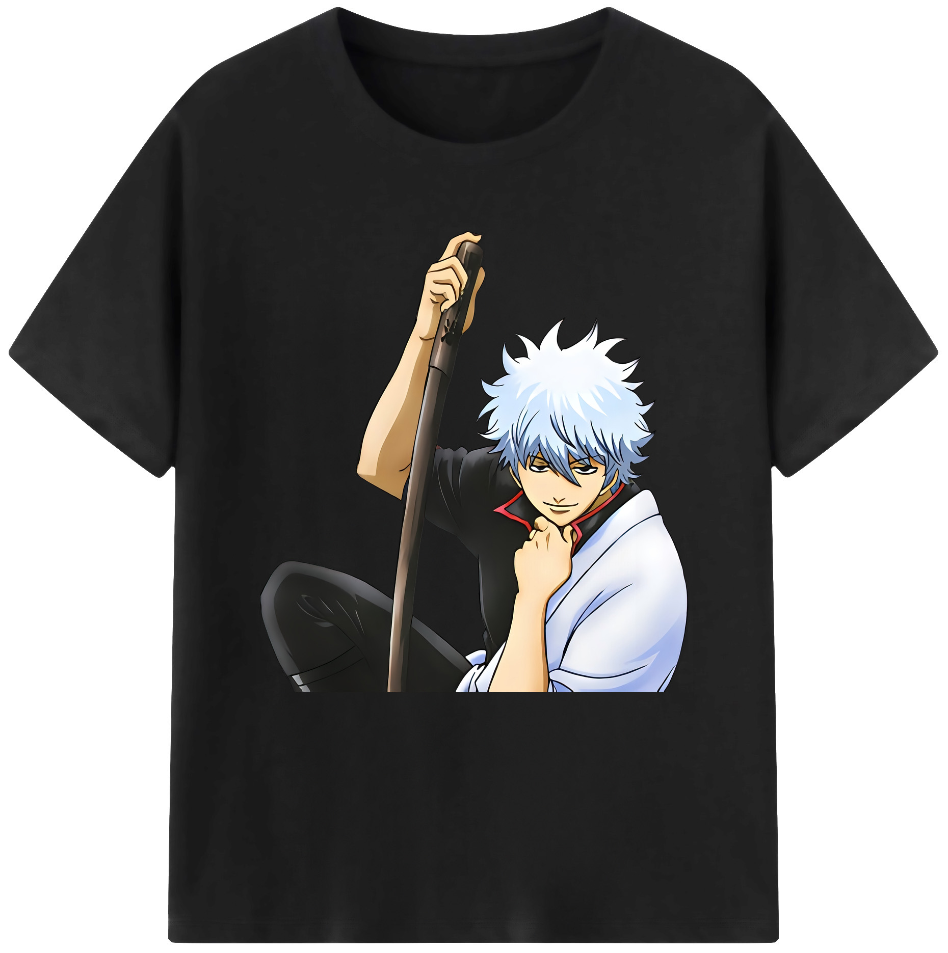 （画像用） ぎんたま 坂田銀時（さかたぎんとき） 神楽 志村新八（しむら しんぱち） GINTAMA Sakata Gintoki Kagura Shimura Shinpachi レディースカジュアルプリントTシャツ（綿100％）