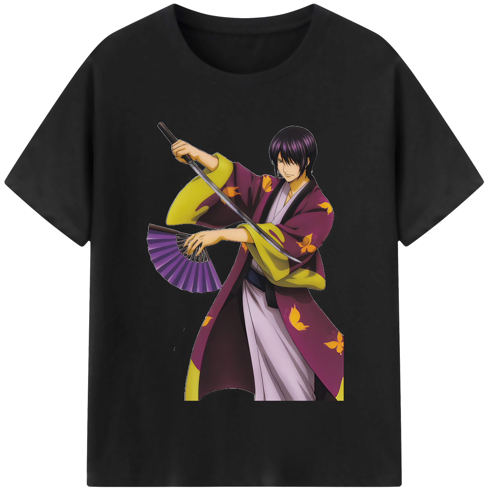 （画像用） ぎんたま 坂田銀時（さかたぎんとき） 神楽 志村新八（しむら しんぱち） GINTAMA Sakata Gintoki Kagura Shimura Shinpachi レディースカジュアルプリントTシャツ（綿100％）