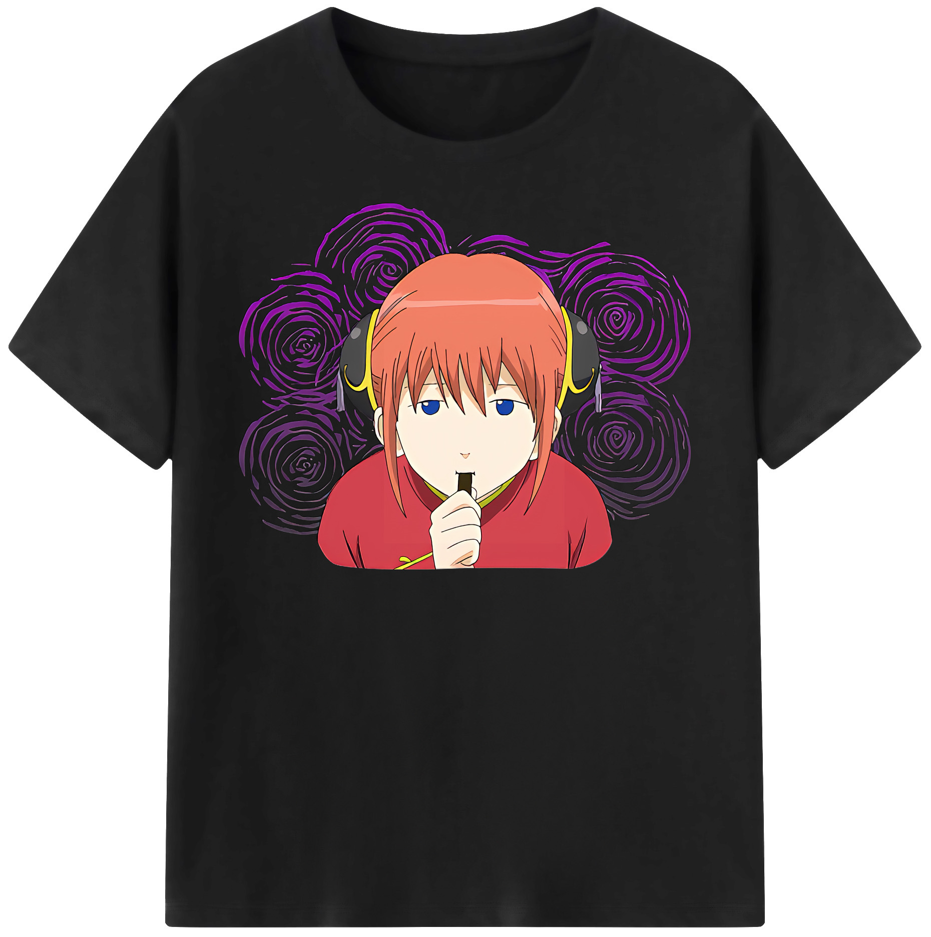（画像用） ぎんたま 坂田銀時（さかたぎんとき） 神楽 志村新八（しむら しんぱち） GINTAMA Sakata Gintoki Kagura Shimura Shinpachi レディースカジュアルプリントTシャツ（綿100％）