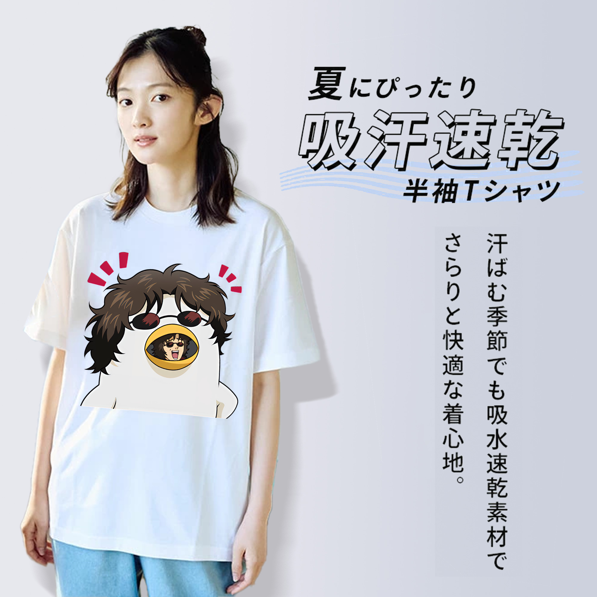 ぎんたま 坂田銀時（さかたぎんとき） 神楽 志村新八（しむら しんぱち） GINTAMA Sakata Gintoki Kagura Shimura Shinpachi レディースカジュアルプリントTシャツ（綿100％）