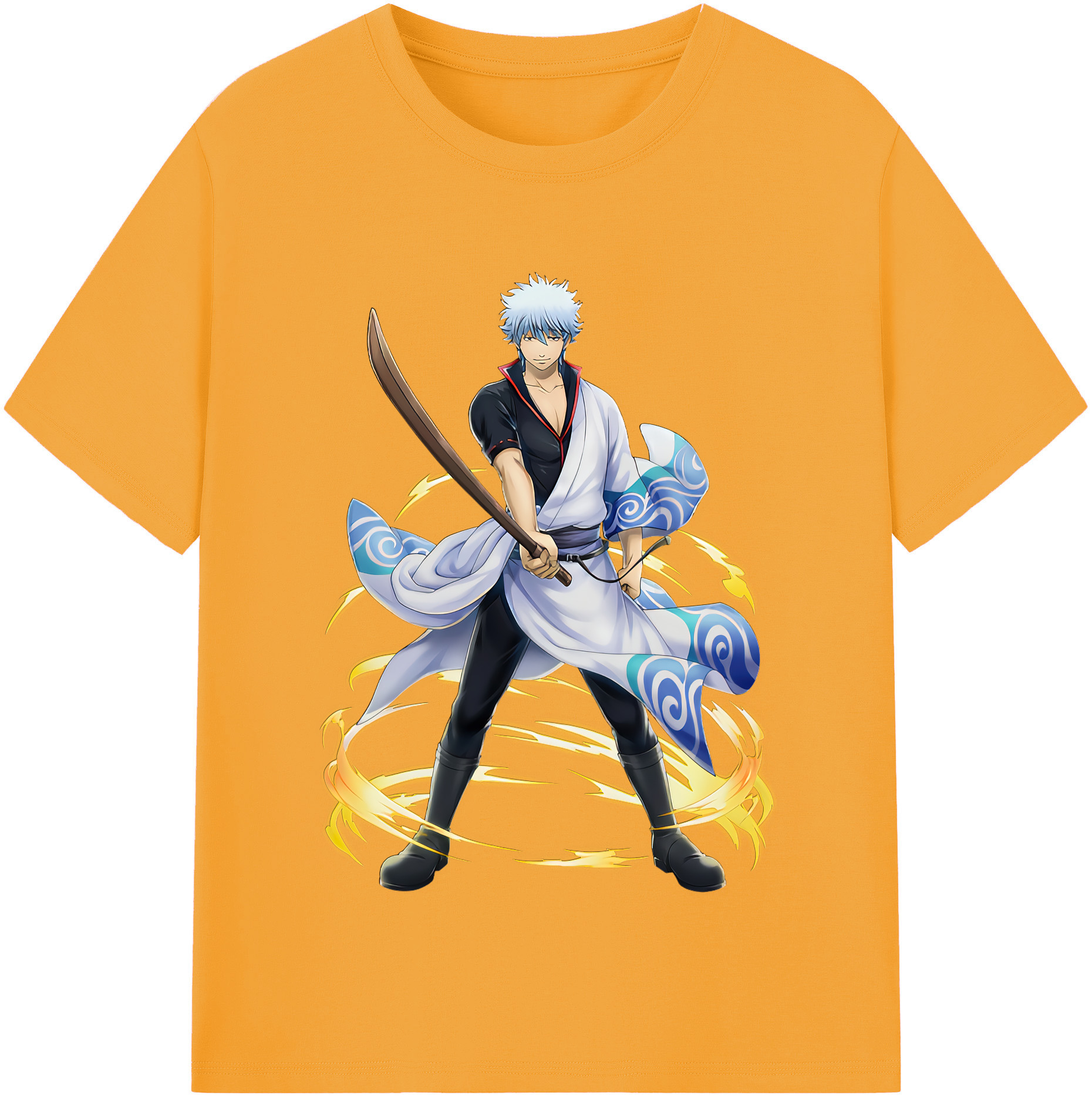 （画像用） ぎんたま 坂田銀時（さかたぎんとき） 神楽 志村新八（しむら しんぱち） GINTAMA Sakata Gintoki Kagura Shimura Shinpachi レディースカジュアルプリントTシャツ（綿100％）