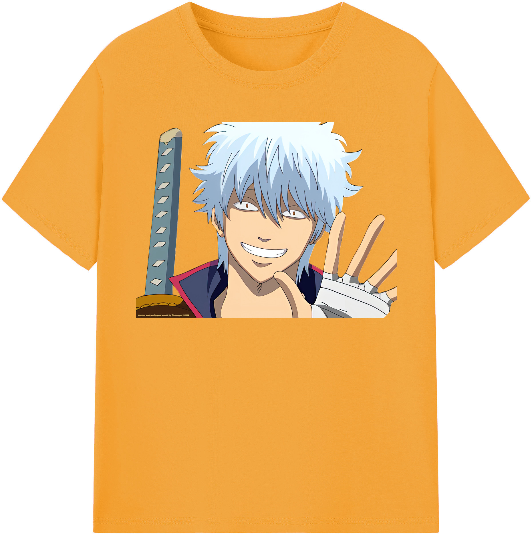（画像用） ぎんたま 坂田銀時（さかたぎんとき） 神楽 志村新八（しむら しんぱち） GINTAMA Sakata Gintoki Kagura Shimura Shinpachi レディースカジュアルプリントTシャツ（綿100％）