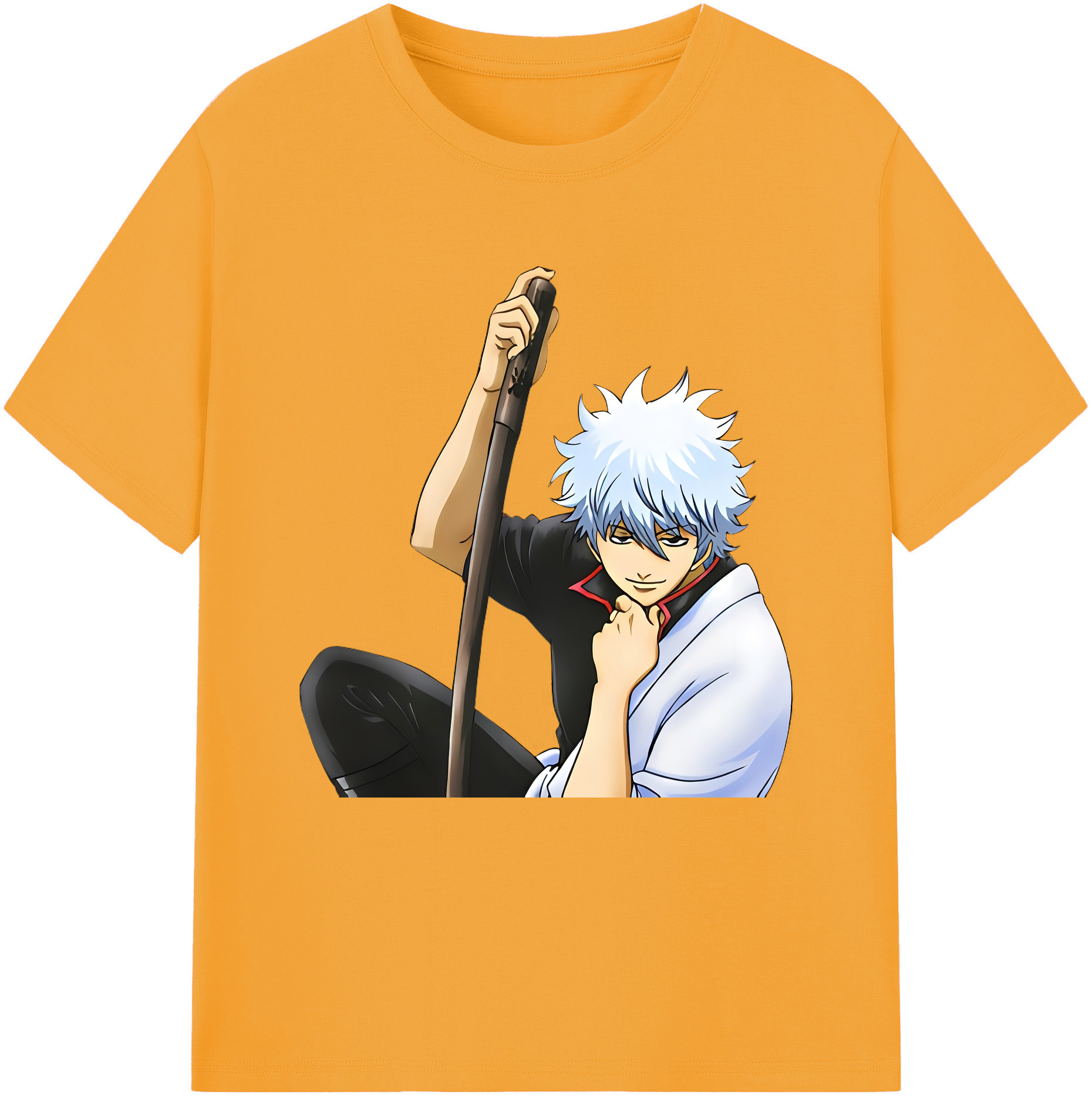 （画像用） ぎんたま 坂田銀時（さかたぎんとき） 神楽 志村新八（しむら しんぱち） GINTAMA Sakata Gintoki Kagura Shimura Shinpachi レディースカジュアルプリントTシャツ（綿100％）