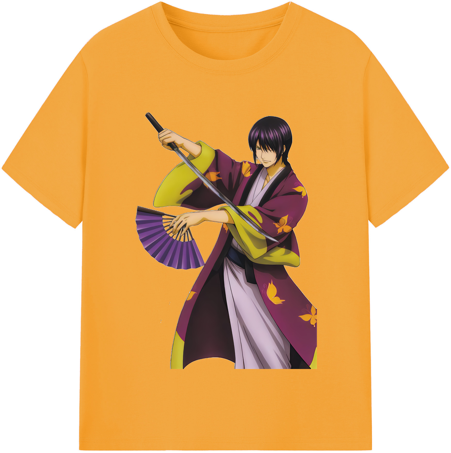 （画像用） ぎんたま 坂田銀時（さかたぎんとき） 神楽 志村新八（しむら しんぱち） GINTAMA Sakata Gintoki Kagura Shimura Shinpachi レディースカジュアルプリントTシャツ（綿100％）