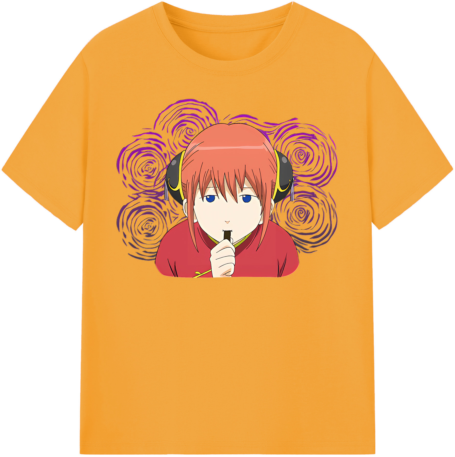 （画像用） ぎんたま 坂田銀時（さかたぎんとき） 神楽 志村新八（しむら しんぱち） GINTAMA Sakata Gintoki Kagura Shimura Shinpachi レディースカジュアルプリントTシャツ（綿100％）