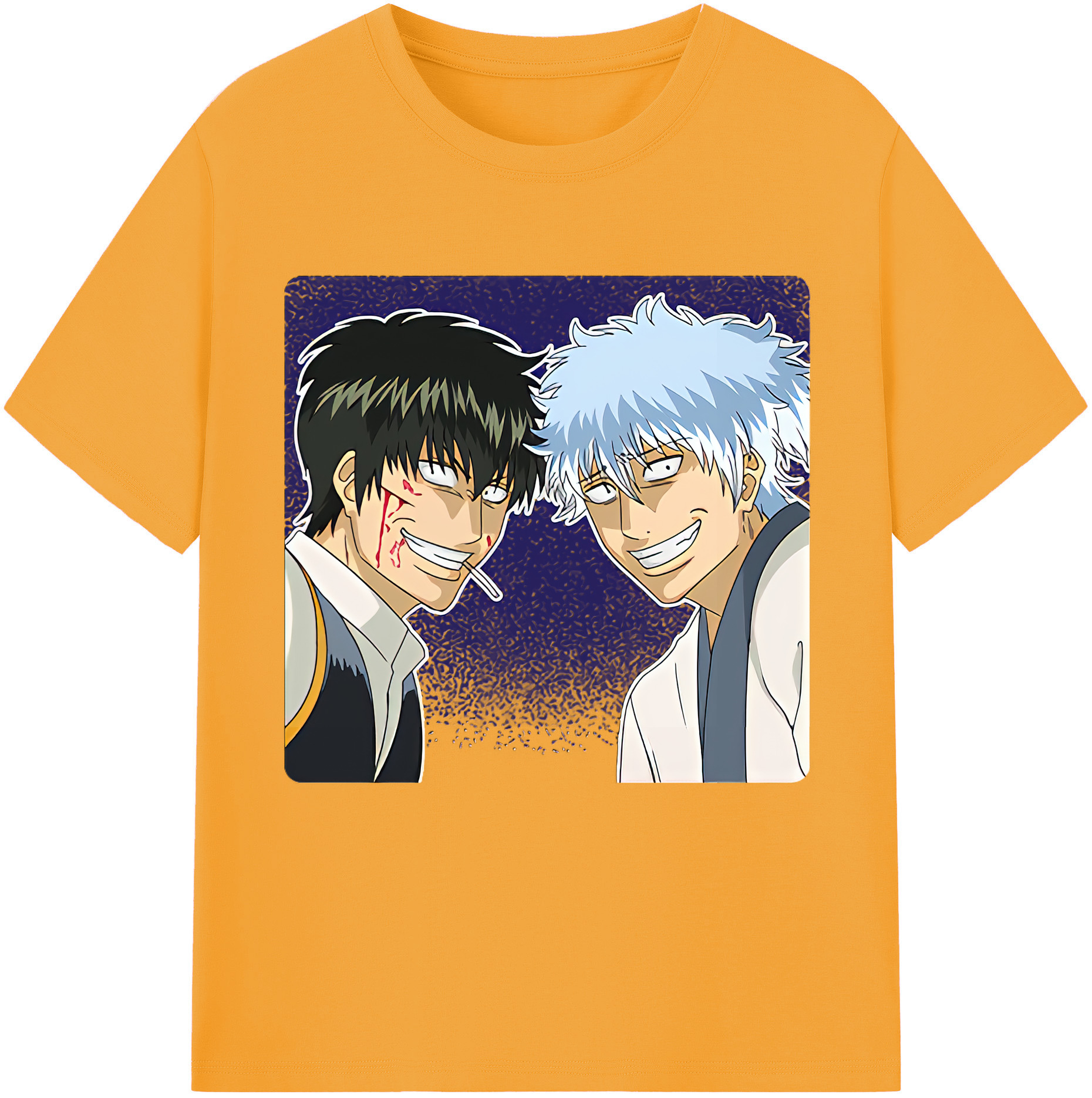 （画像用） ぎんたま 坂田銀時（さかたぎんとき） 神楽 志村新八（しむら しんぱち） GINTAMA Sakata Gintoki Kagura Shimura Shinpachi レディースカジュアルプリントTシャツ（綿100％）