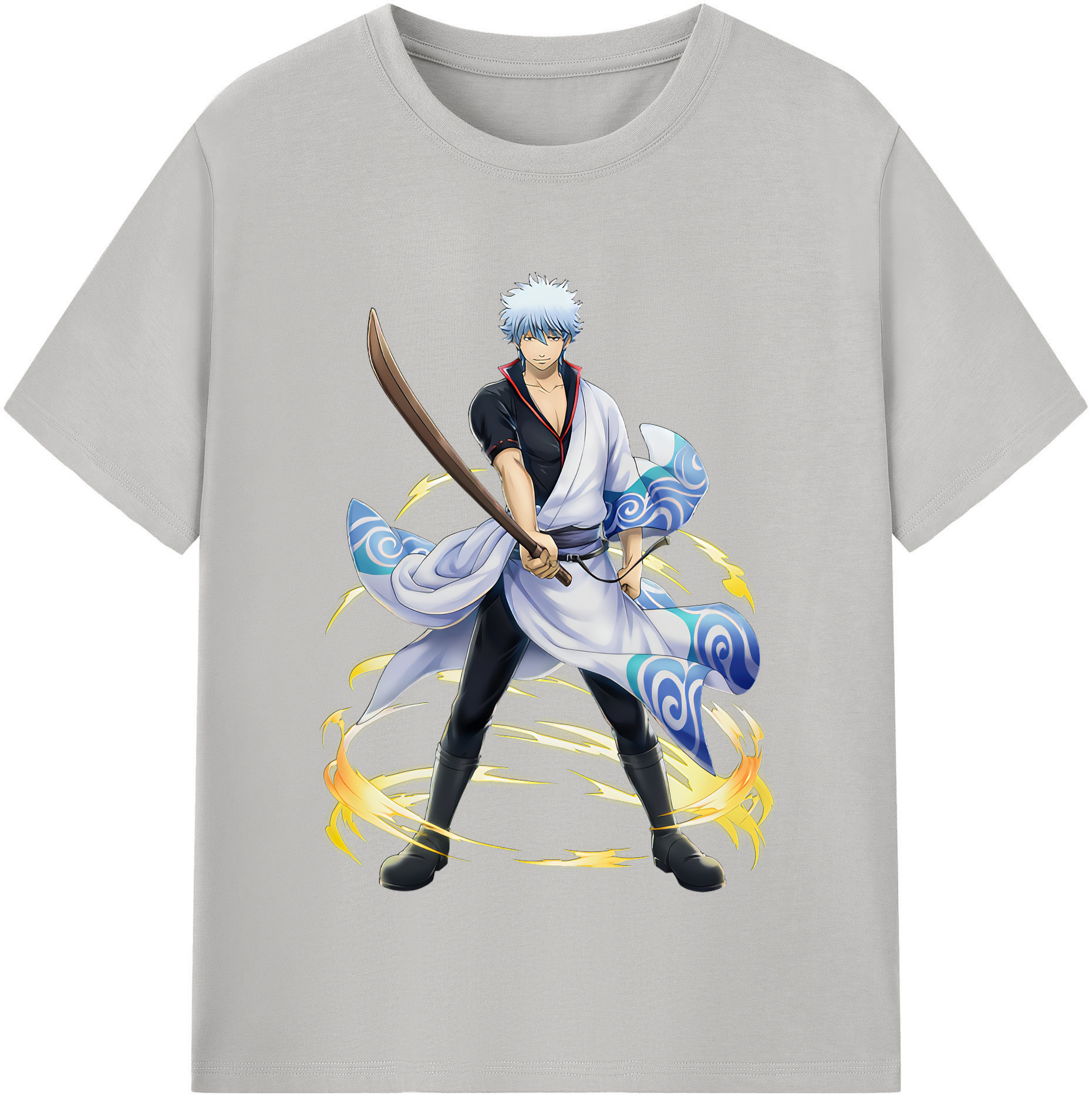 （画像用） ぎんたま 坂田銀時（さかたぎんとき） 神楽 志村新八（しむら しんぱち） GINTAMA Sakata Gintoki Kagura Shimura Shinpachi レディースカジュアルプリントTシャツ（綿100％）