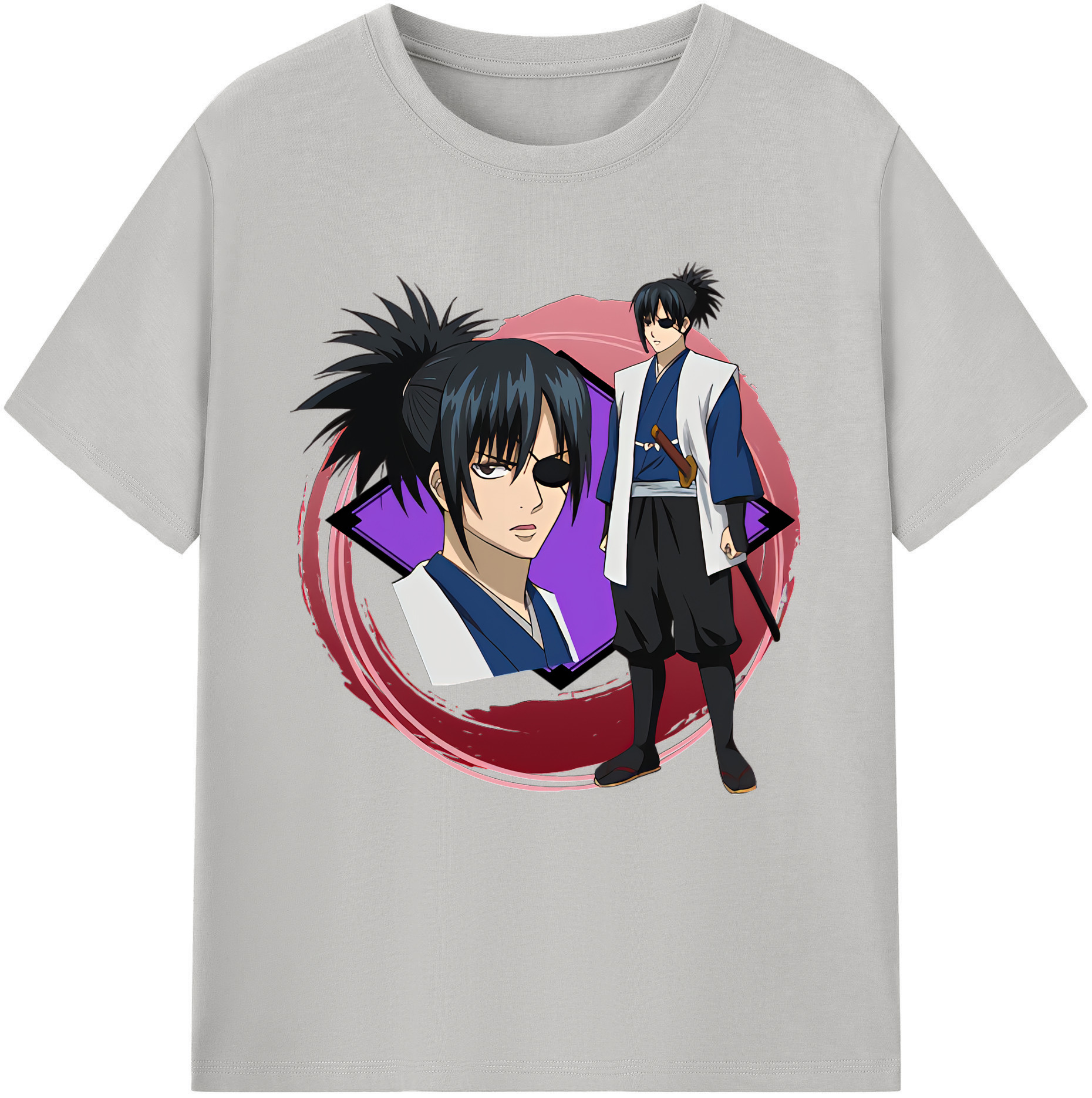（画像用） ぎんたま 坂田銀時（さかたぎんとき） 神楽 志村新八（しむら しんぱち） GINTAMA Sakata Gintoki Kagura Shimura Shinpachi レディースカジュアルプリントTシャツ（綿100％）