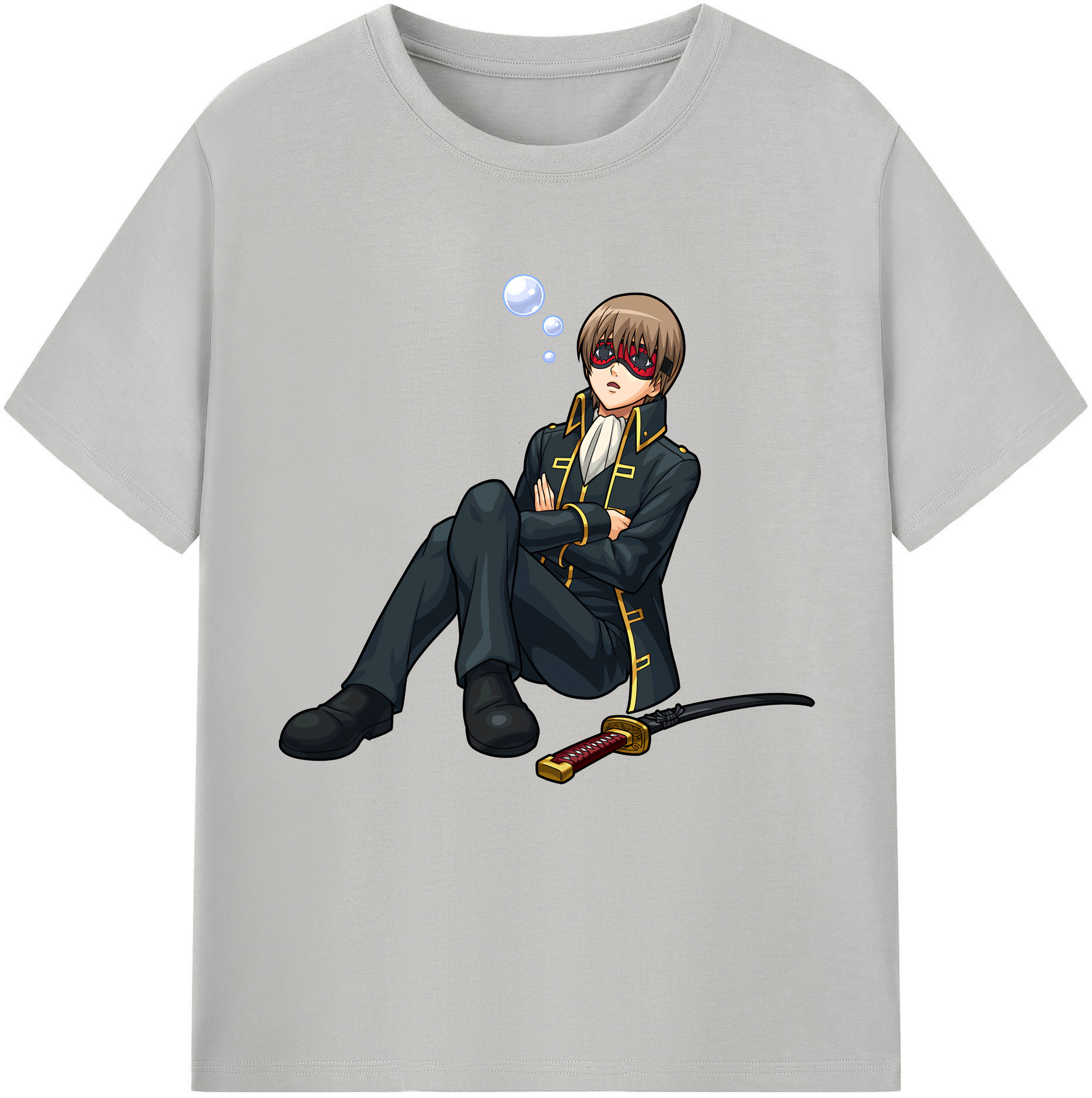 （画像用） ぎんたま 坂田銀時（さかたぎんとき） 神楽 志村新八（しむら しんぱち） GINTAMA Sakata Gintoki Kagura Shimura Shinpachi レディースカジュアルプリントTシャツ（綿100％）