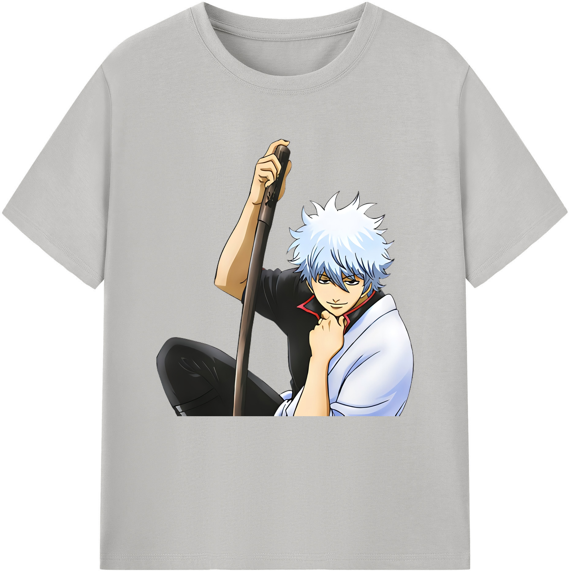 （画像用） ぎんたま 坂田銀時（さかたぎんとき） 神楽 志村新八（しむら しんぱち） GINTAMA Sakata Gintoki Kagura Shimura Shinpachi レディースカジュアルプリントTシャツ（綿100％）