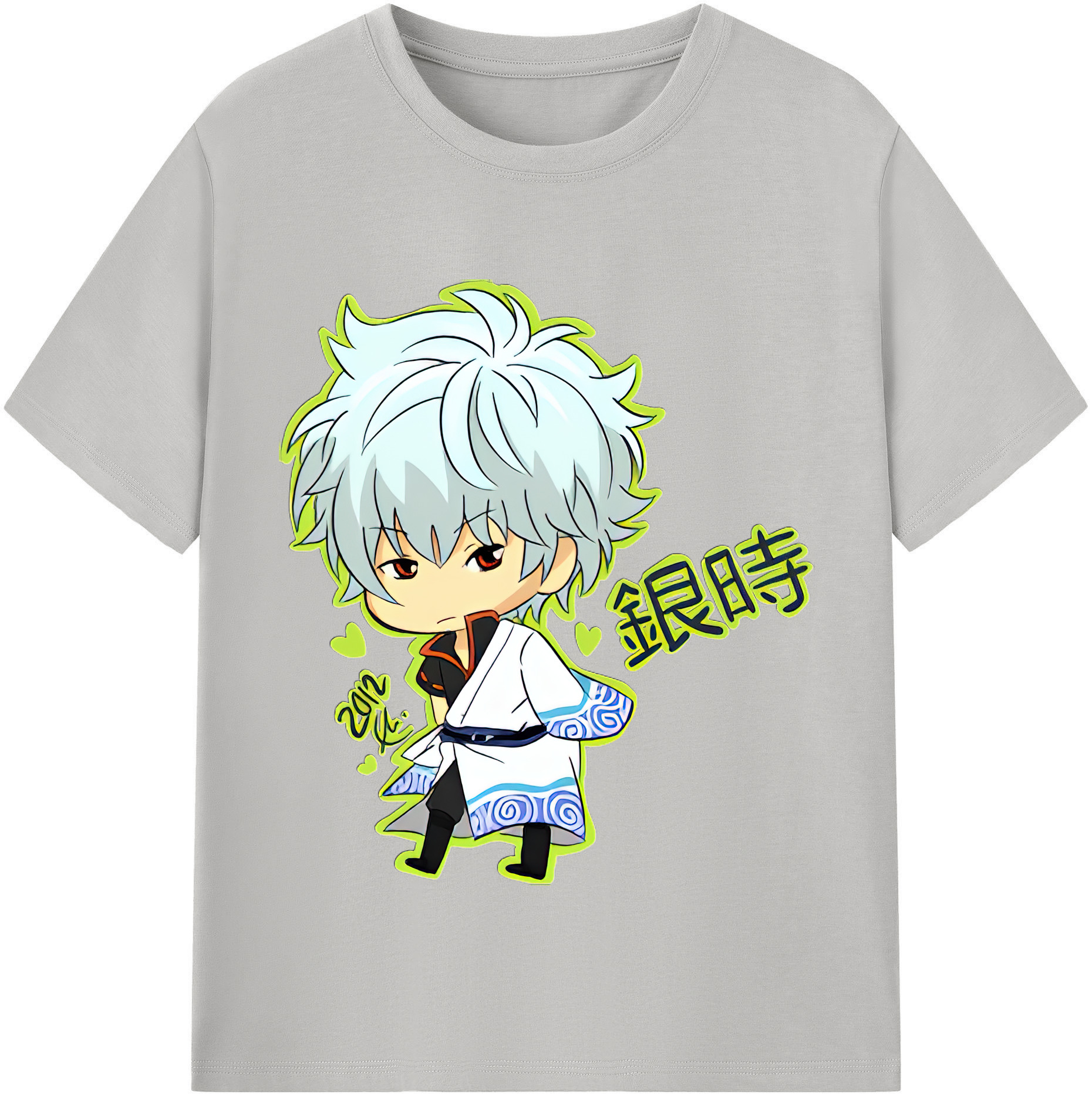 （画像用） ぎんたま 坂田銀時（さかたぎんとき） 神楽 志村新八（しむら しんぱち） GINTAMA Sakata Gintoki Kagura Shimura Shinpachi レディースカジュアルプリントTシャツ（綿100％）