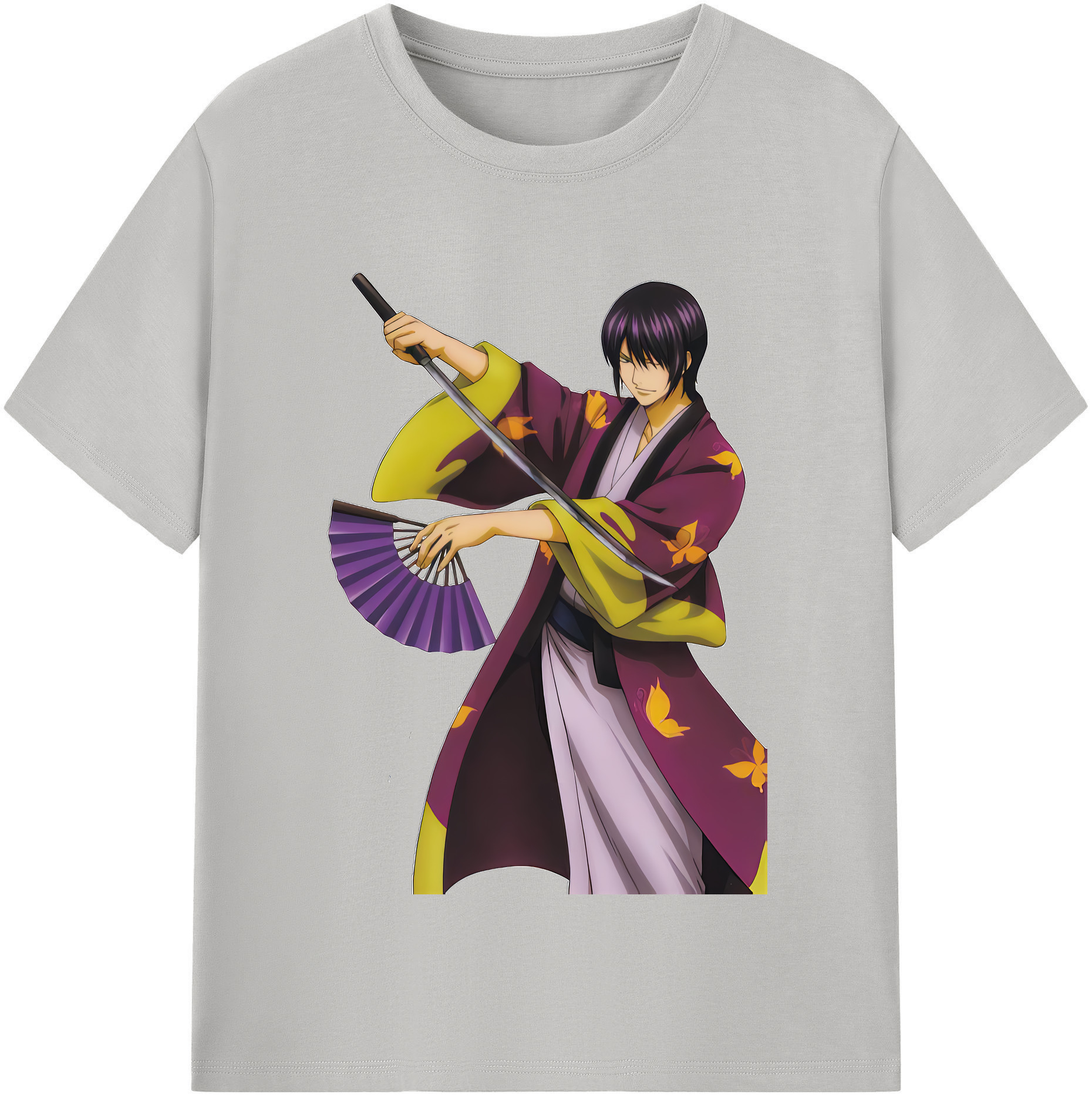 （画像用） ぎんたま 坂田銀時（さかたぎんとき） 神楽 志村新八（しむら しんぱち） GINTAMA Sakata Gintoki Kagura Shimura Shinpachi レディースカジュアルプリントTシャツ（綿100％）