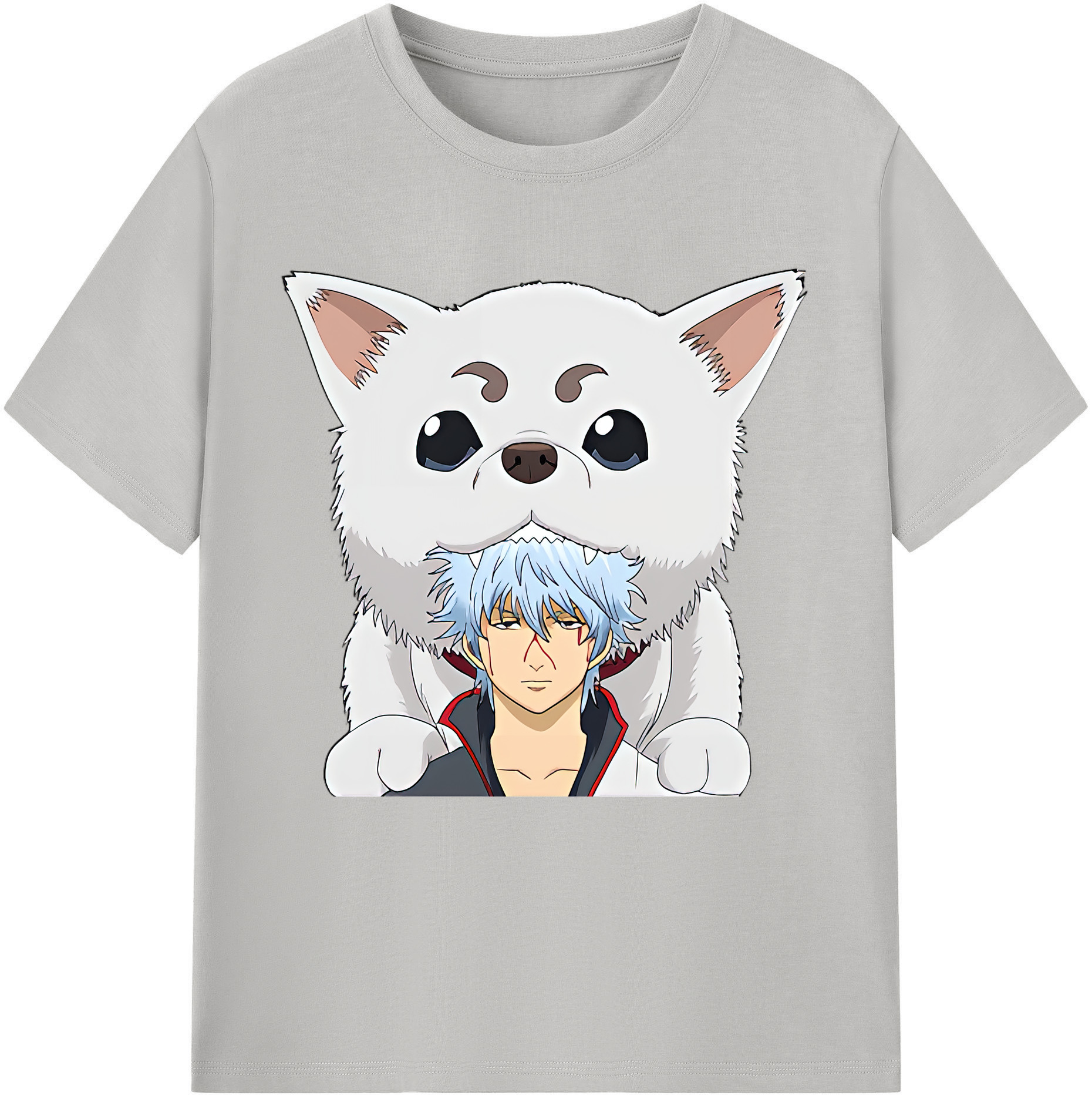 （画像用） ぎんたま 坂田銀時（さかたぎんとき） 神楽 志村新八（しむら しんぱち） GINTAMA Sakata Gintoki Kagura Shimura Shinpachi レディースカジュアルプリントTシャツ（綿100％）