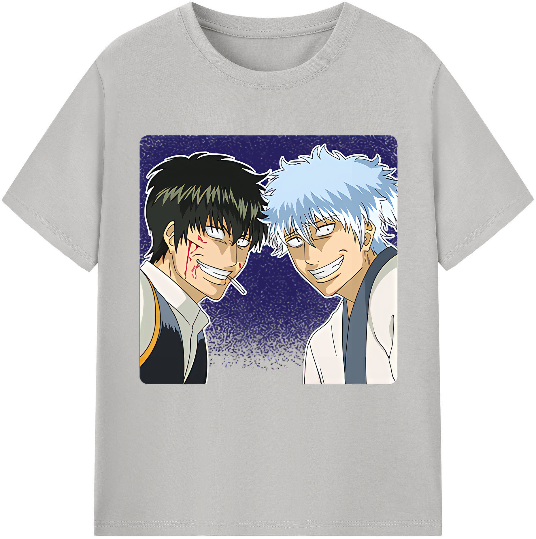 （画像用） ぎんたま 坂田銀時（さかたぎんとき） 神楽 志村新八（しむら しんぱち） GINTAMA Sakata Gintoki Kagura Shimura Shinpachi レディースカジュアルプリントTシャツ（綿100％）