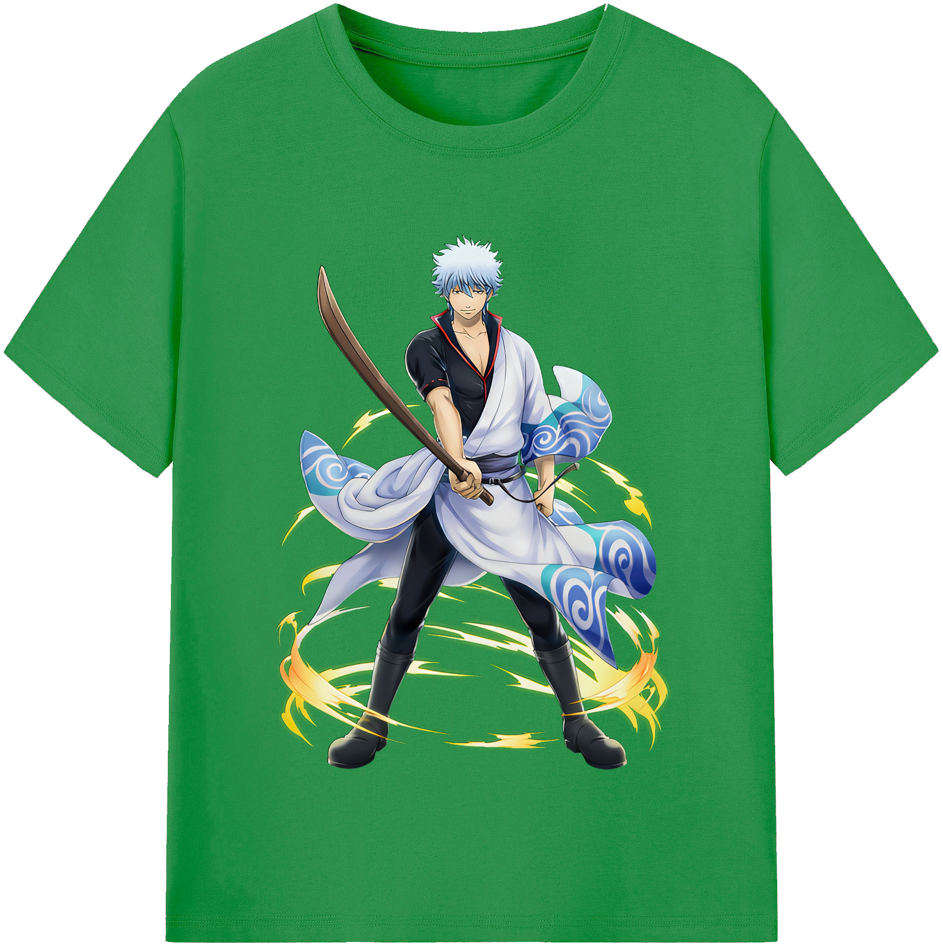 （画像用） ぎんたま 坂田銀時（さかたぎんとき） 神楽 志村新八（しむら しんぱち） GINTAMA Sakata Gintoki Kagura Shimura Shinpachi レディースカジュアルプリントTシャツ（綿100％）
