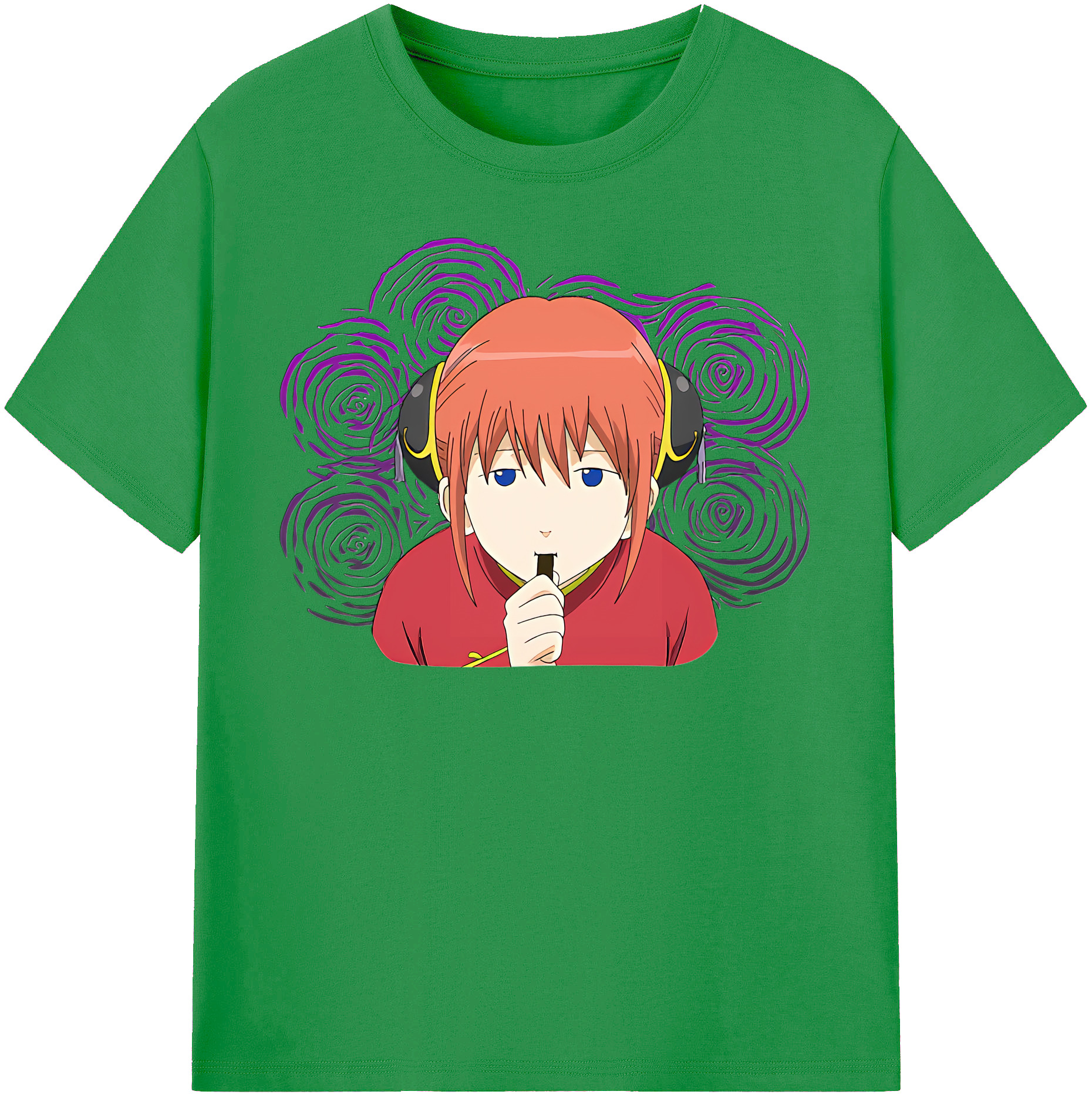 （画像用） ぎんたま 坂田銀時（さかたぎんとき） 神楽 志村新八（しむら しんぱち） GINTAMA Sakata Gintoki Kagura Shimura Shinpachi レディースカジュアルプリントTシャツ（綿100％）