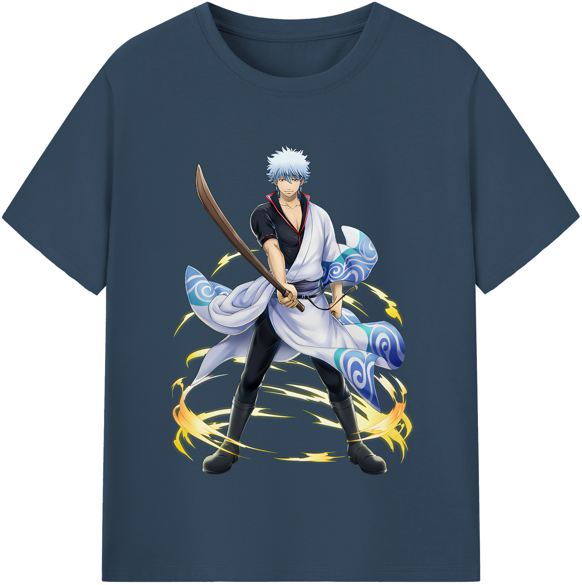（画像用） ぎんたま 坂田銀時（さかたぎんとき） 神楽 志村新八（しむら しんぱち） GINTAMA Sakata Gintoki Kagura Shimura Shinpachi レディースカジュアルプリントTシャツ（綿100％）