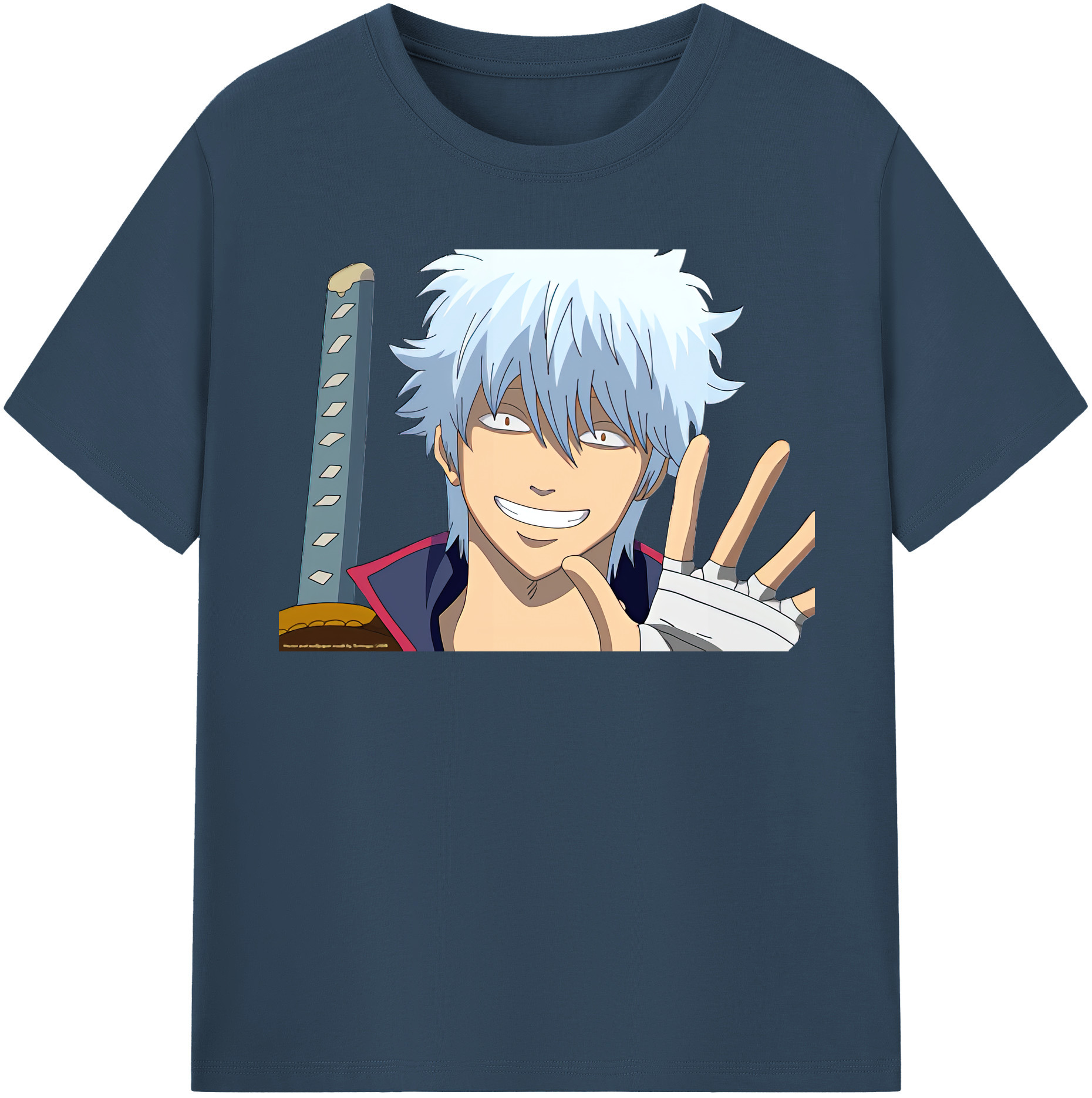 （画像用） ぎんたま 坂田銀時（さかたぎんとき） 神楽 志村新八（しむら しんぱち） GINTAMA Sakata Gintoki Kagura Shimura Shinpachi レディースカジュアルプリントTシャツ（綿100％）