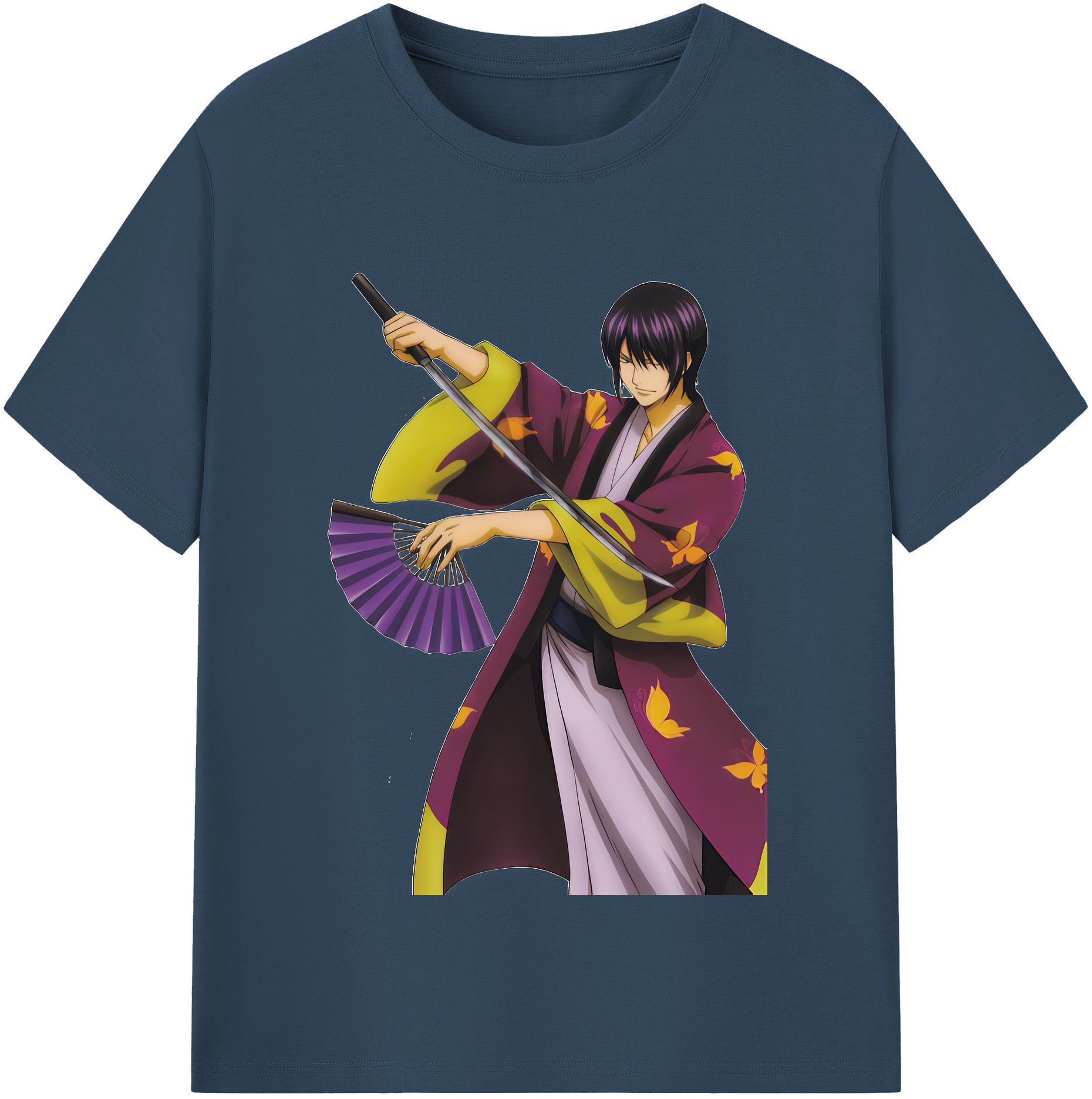（画像用） ぎんたま 坂田銀時（さかたぎんとき） 神楽 志村新八（しむら しんぱち） GINTAMA Sakata Gintoki Kagura Shimura Shinpachi レディースカジュアルプリントTシャツ（綿100％）