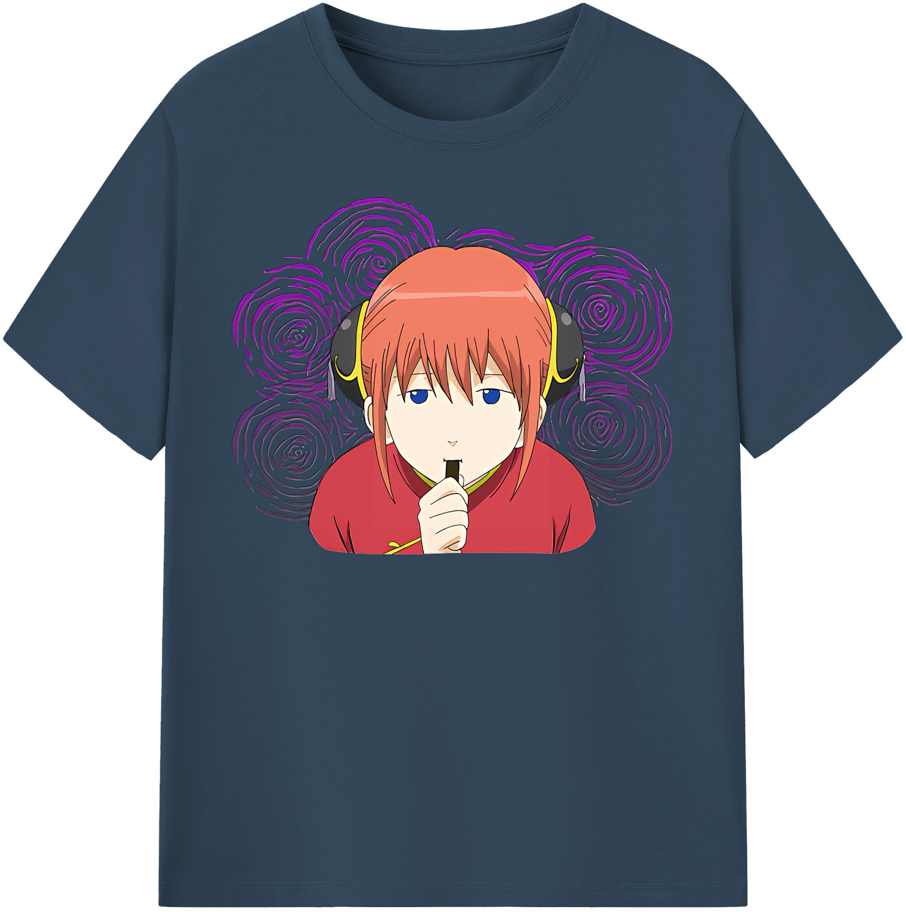 （画像用） ぎんたま 坂田銀時（さかたぎんとき） 神楽 志村新八（しむら しんぱち） GINTAMA Sakata Gintoki Kagura Shimura Shinpachi レディースカジュアルプリントTシャツ（綿100％）