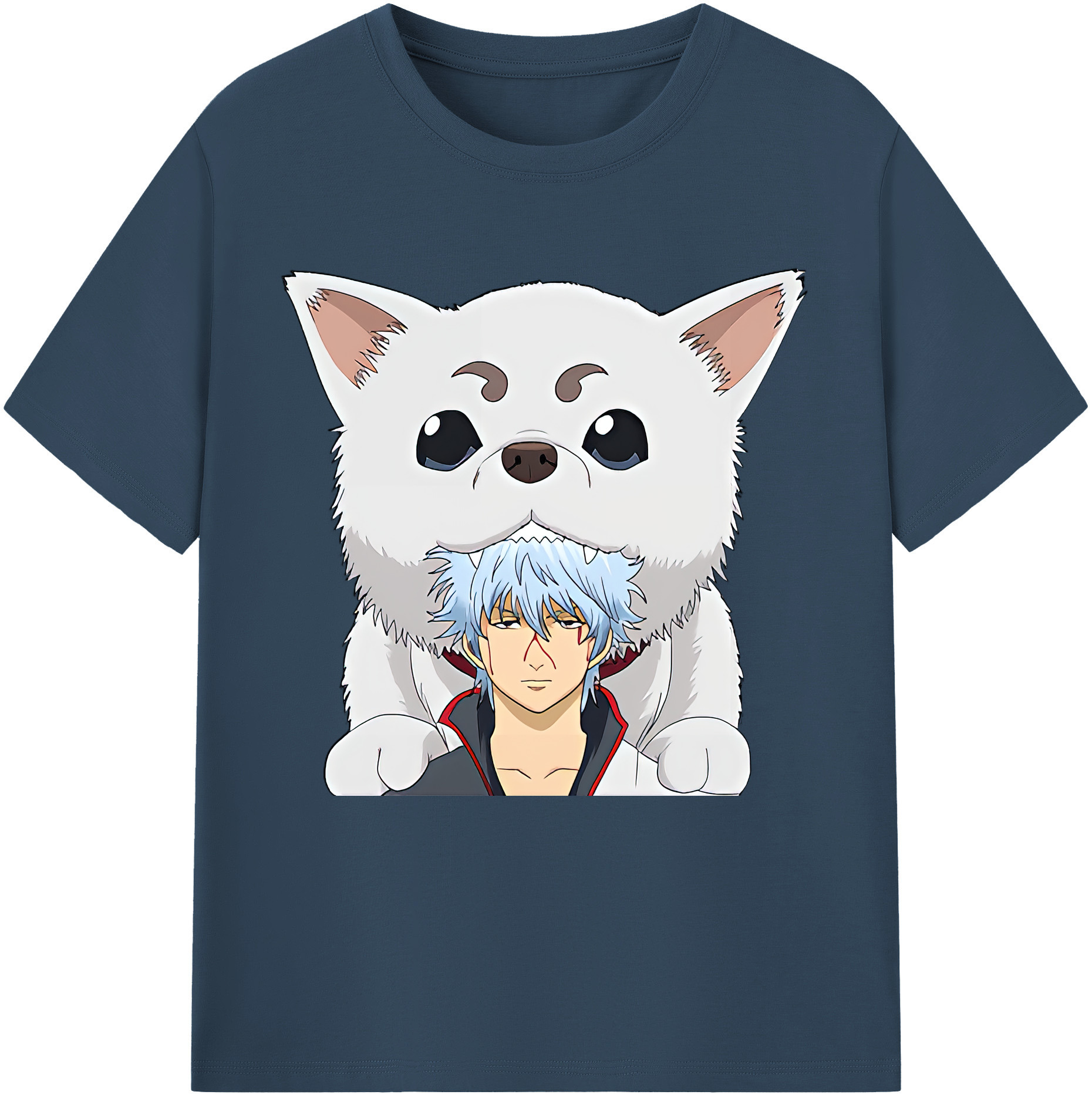 （画像用） ぎんたま 坂田銀時（さかたぎんとき） 神楽 志村新八（しむら しんぱち） GINTAMA Sakata Gintoki Kagura Shimura Shinpachi レディースカジュアルプリントTシャツ（綿100％）