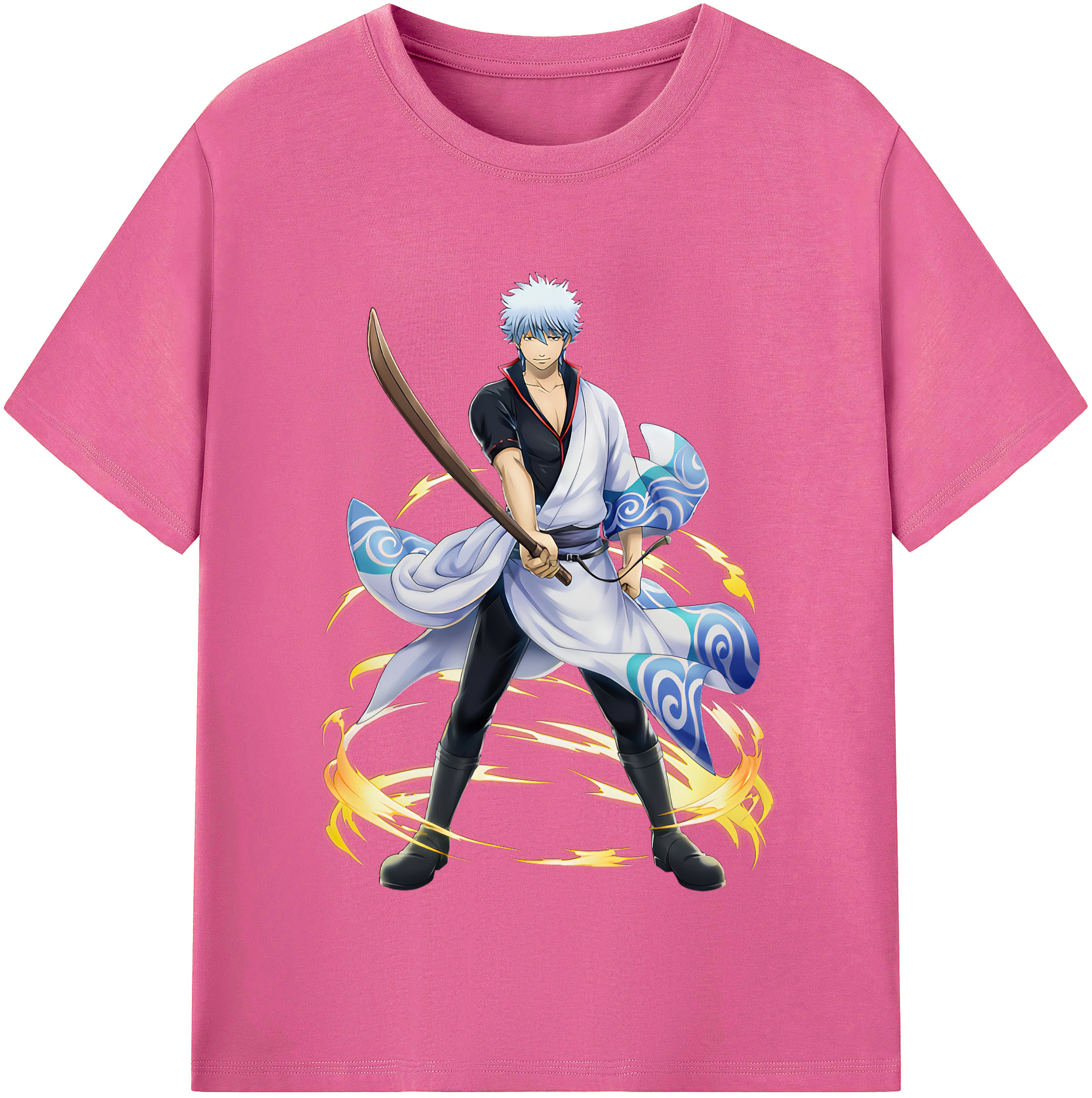 （画像用） ぎんたま 坂田銀時（さかたぎんとき） 神楽 志村新八（しむら しんぱち） GINTAMA Sakata Gintoki Kagura Shimura Shinpachi レディースカジュアルプリントTシャツ（綿100％）