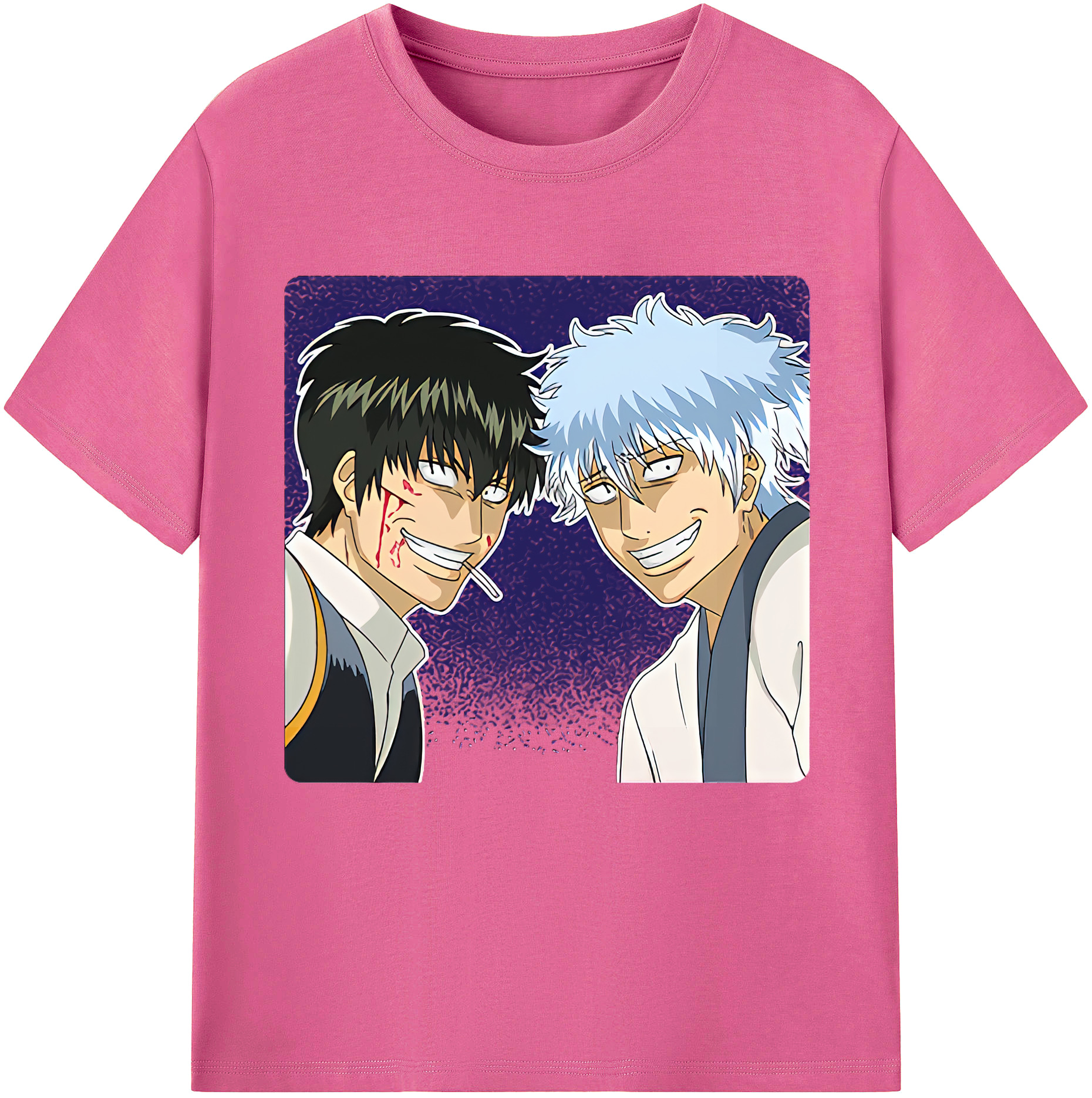 （画像用） ぎんたま 坂田銀時（さかたぎんとき） 神楽 志村新八（しむら しんぱち） GINTAMA Sakata Gintoki Kagura Shimura Shinpachi レディースカジュアルプリントTシャツ（綿100％）