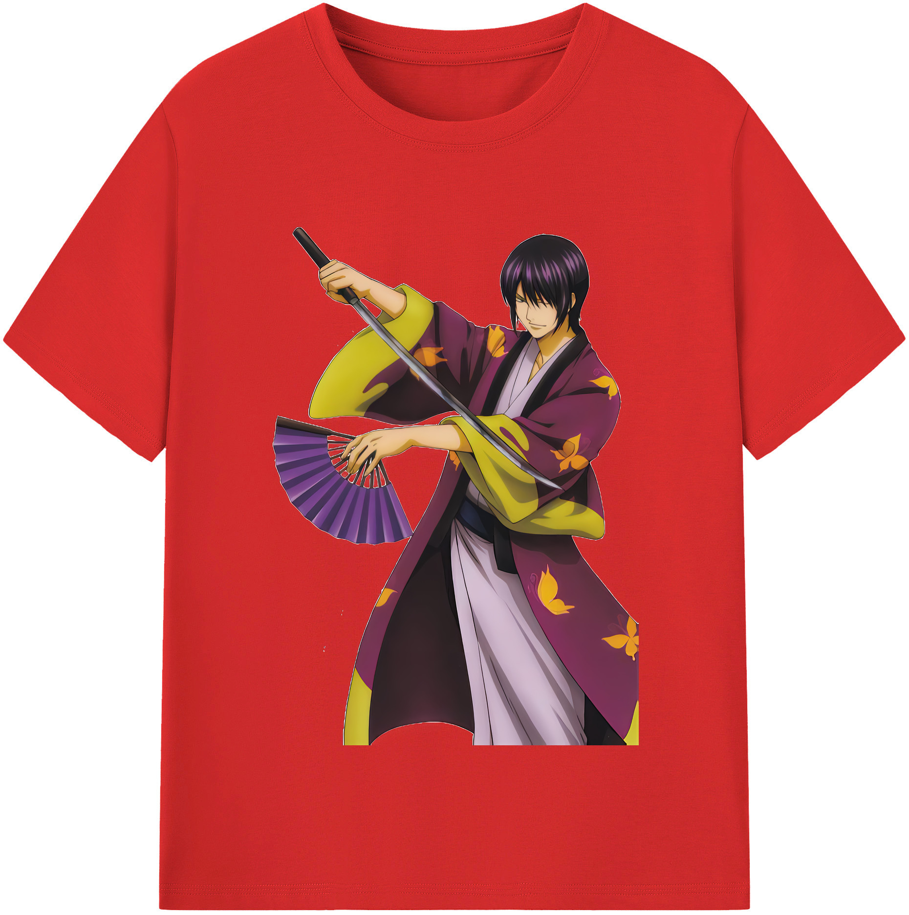 （画像用） ぎんたま 坂田銀時（さかたぎんとき） 神楽 志村新八（しむら しんぱち） GINTAMA Sakata Gintoki Kagura Shimura Shinpachi レディースカジュアルプリントTシャツ（綿100％）