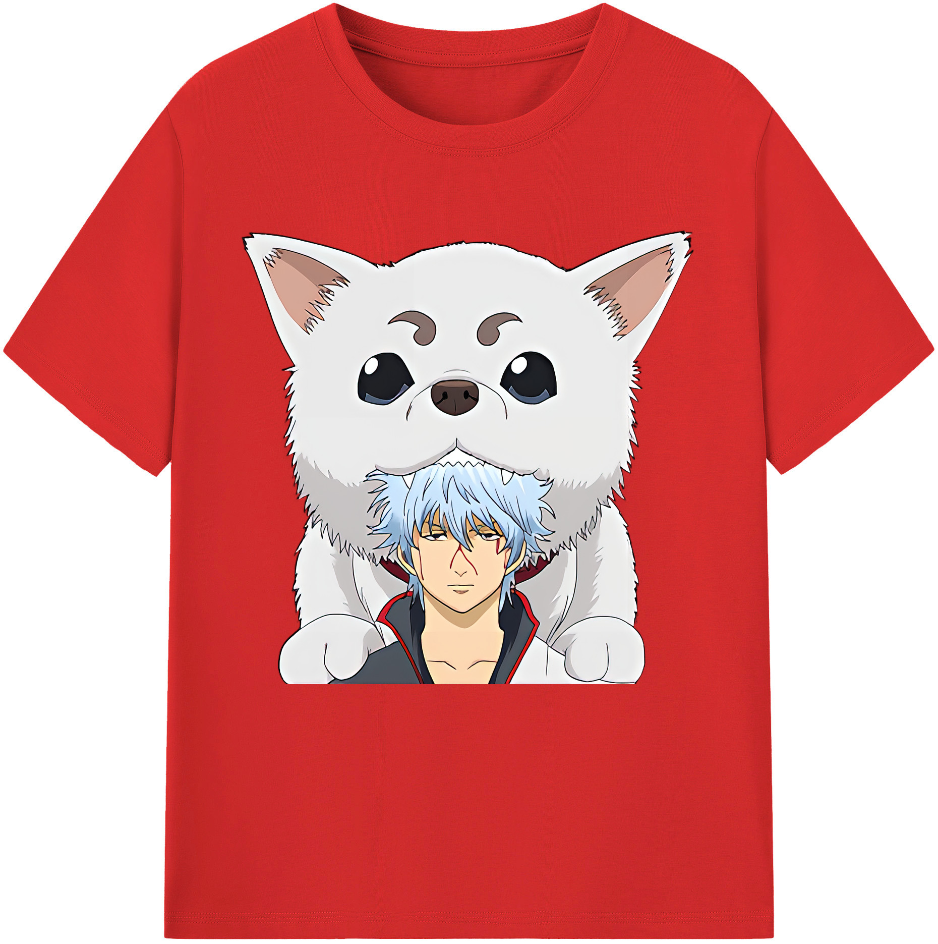 （画像用） ぎんたま 坂田銀時（さかたぎんとき） 神楽 志村新八（しむら しんぱち） GINTAMA Sakata Gintoki Kagura Shimura Shinpachi レディースカジュアルプリントTシャツ（綿100％）
